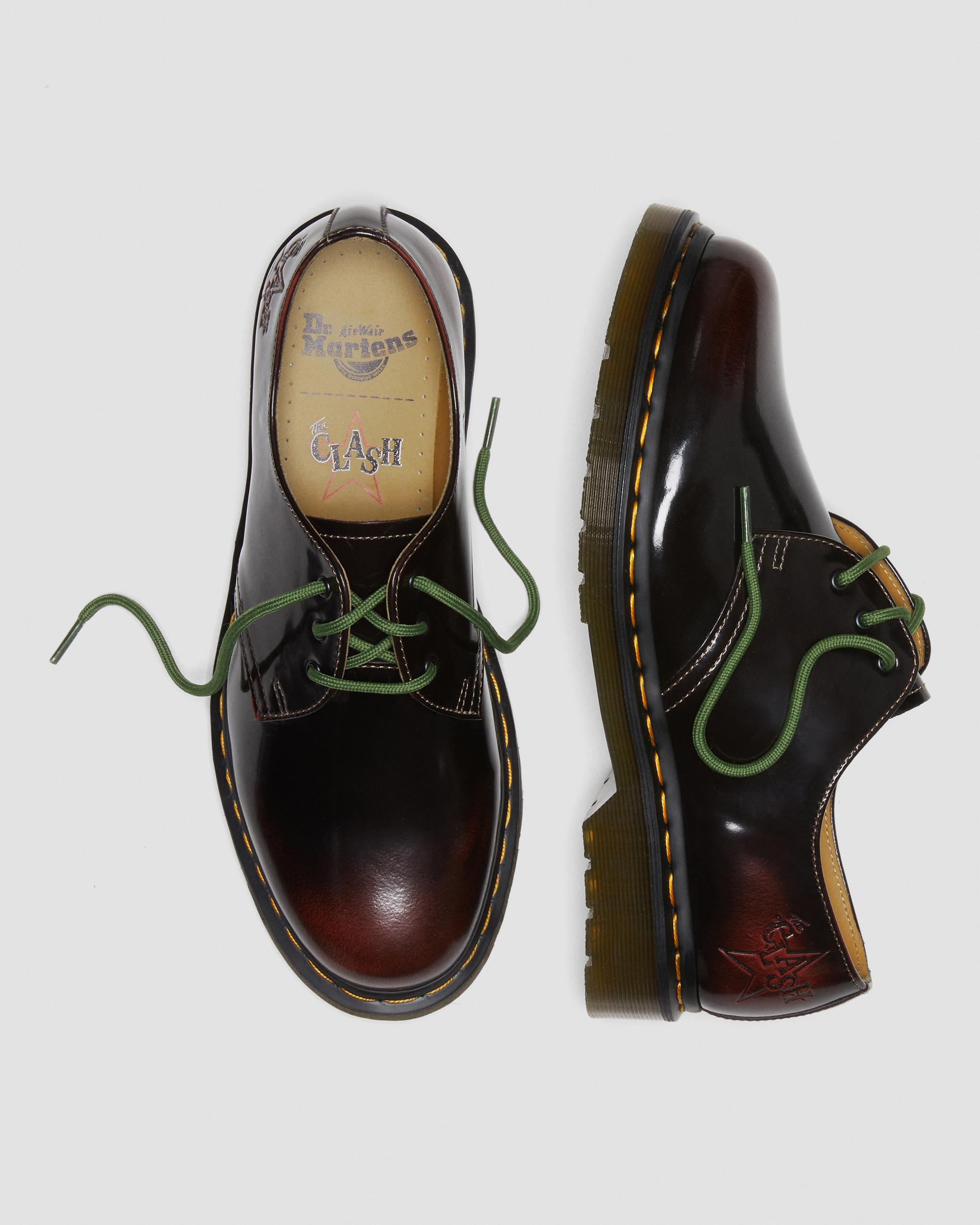 1461 The Clash Arcadia Leather Oxford Shoes in CHERRY RED | Dr