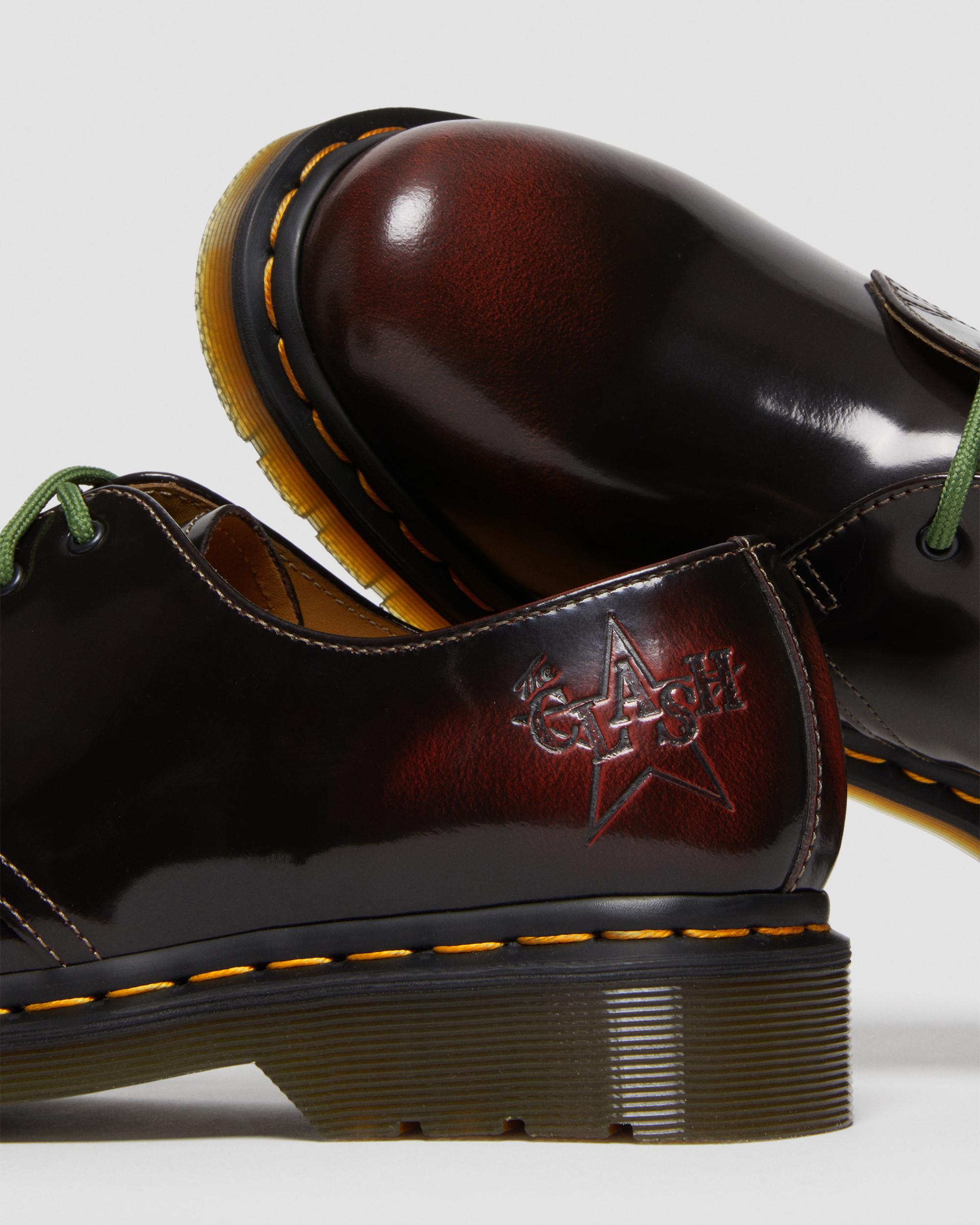 1461 The Clash Arcadia Leather Oxford Shoes in CHERRY RED | Dr
