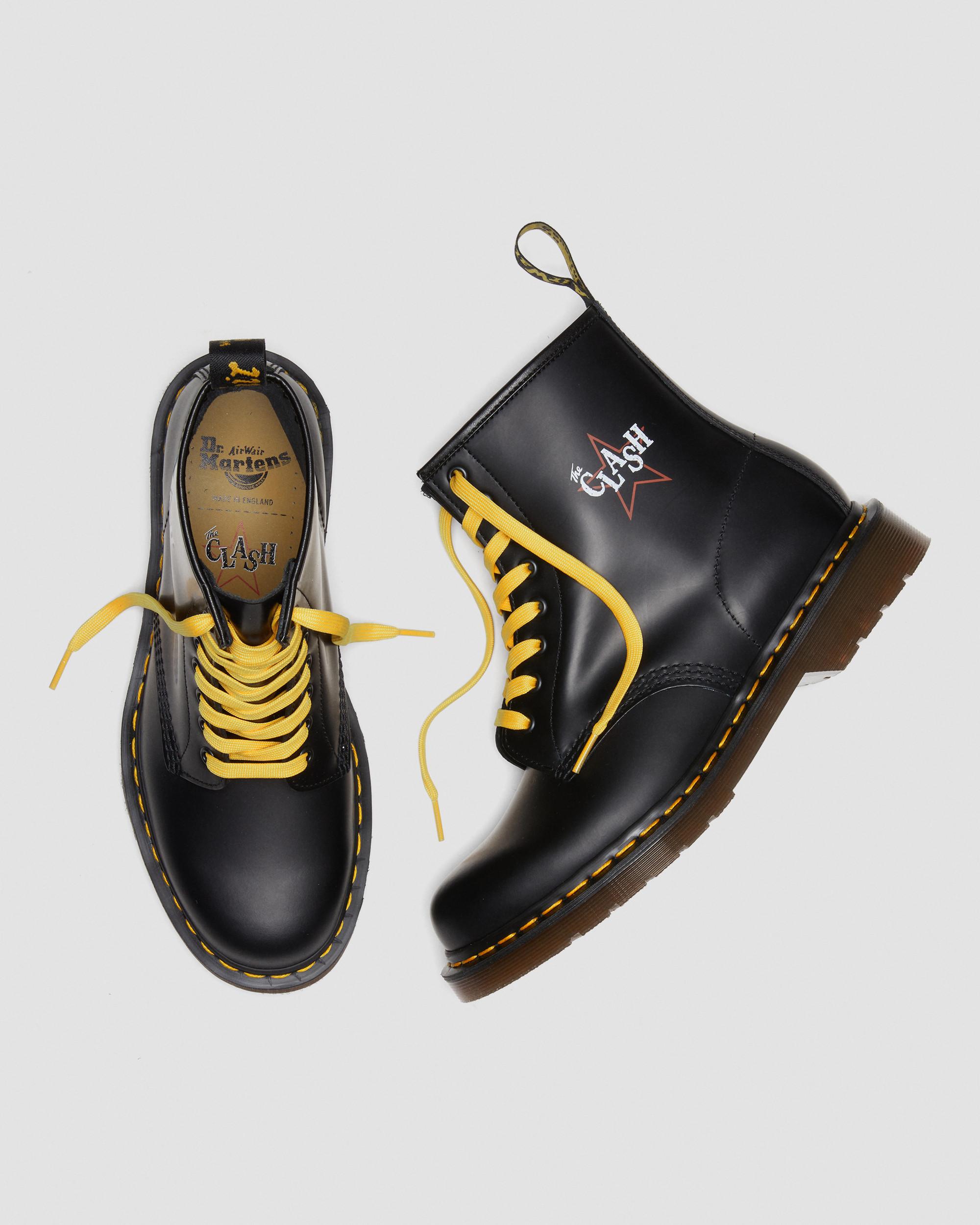 Dr. Martens The CLASH 黒レザーシューズ UK7 3ホール 1460 The Clash