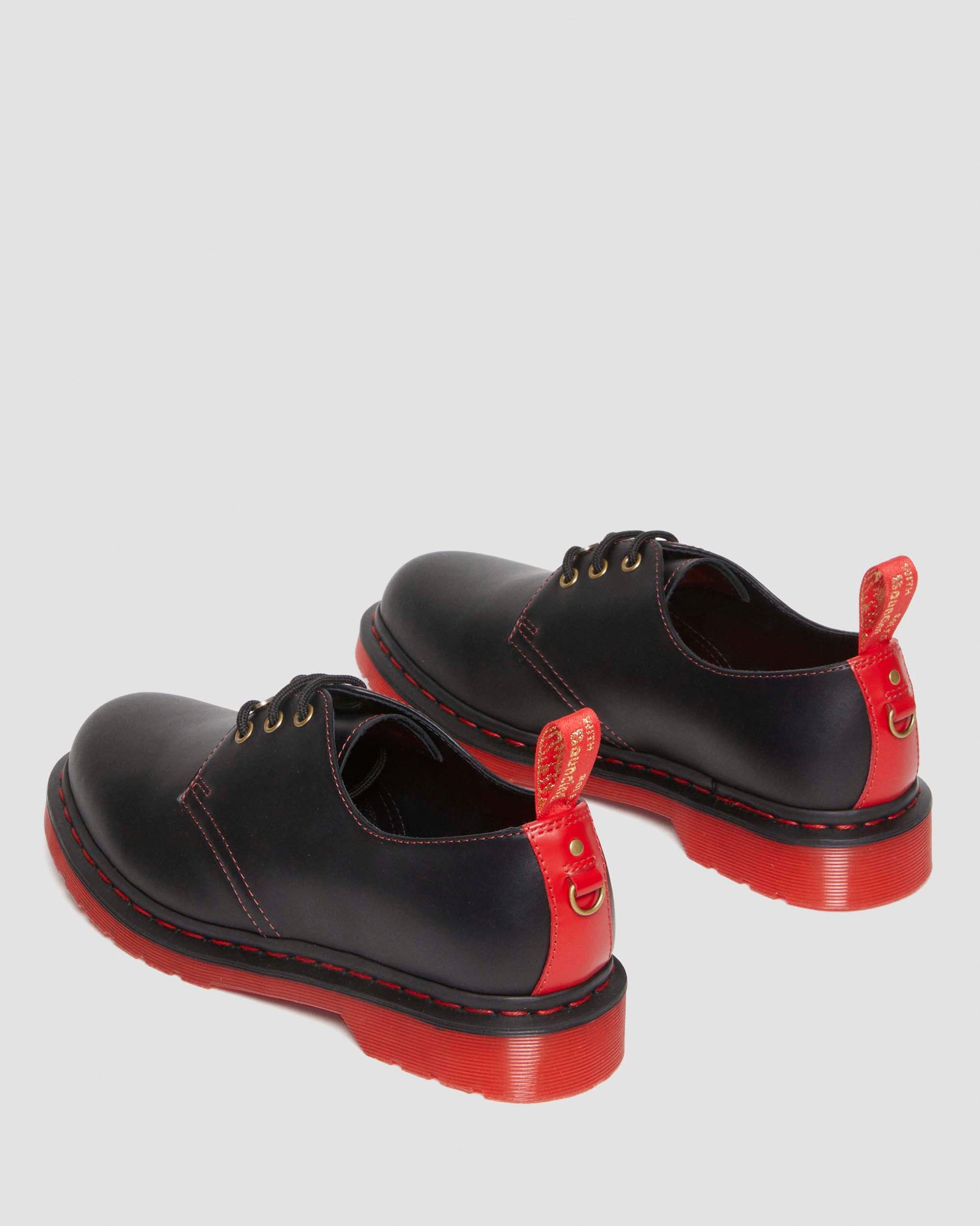 1461 Year of the Rabbit Smooth Leather Oxford Shoes in BLACK+POPPY