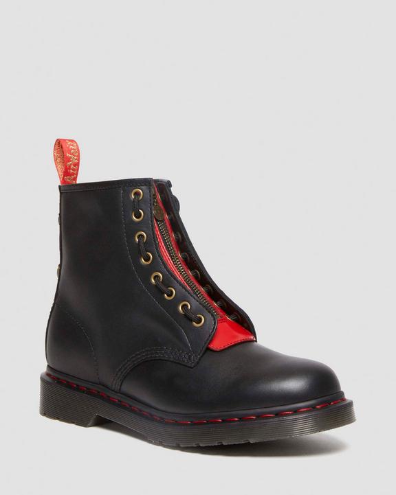 DR MARTENS 1460 Year of the Rabbit Leather Lace Up Boots