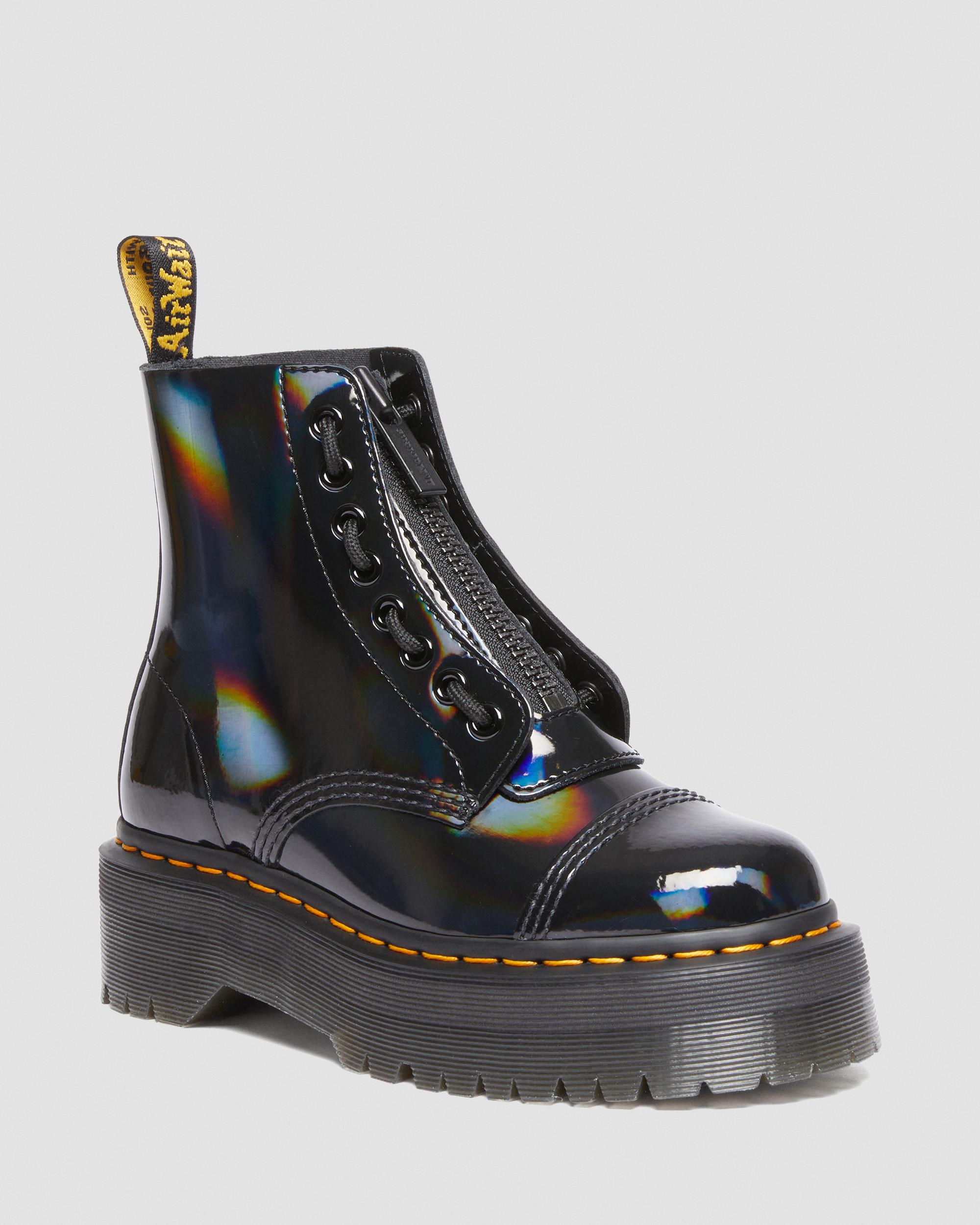 ドロマーゴッド ペテンシー入り Sinclair Prism Leather Platform Boots in {{color}} | Dr. Martens™