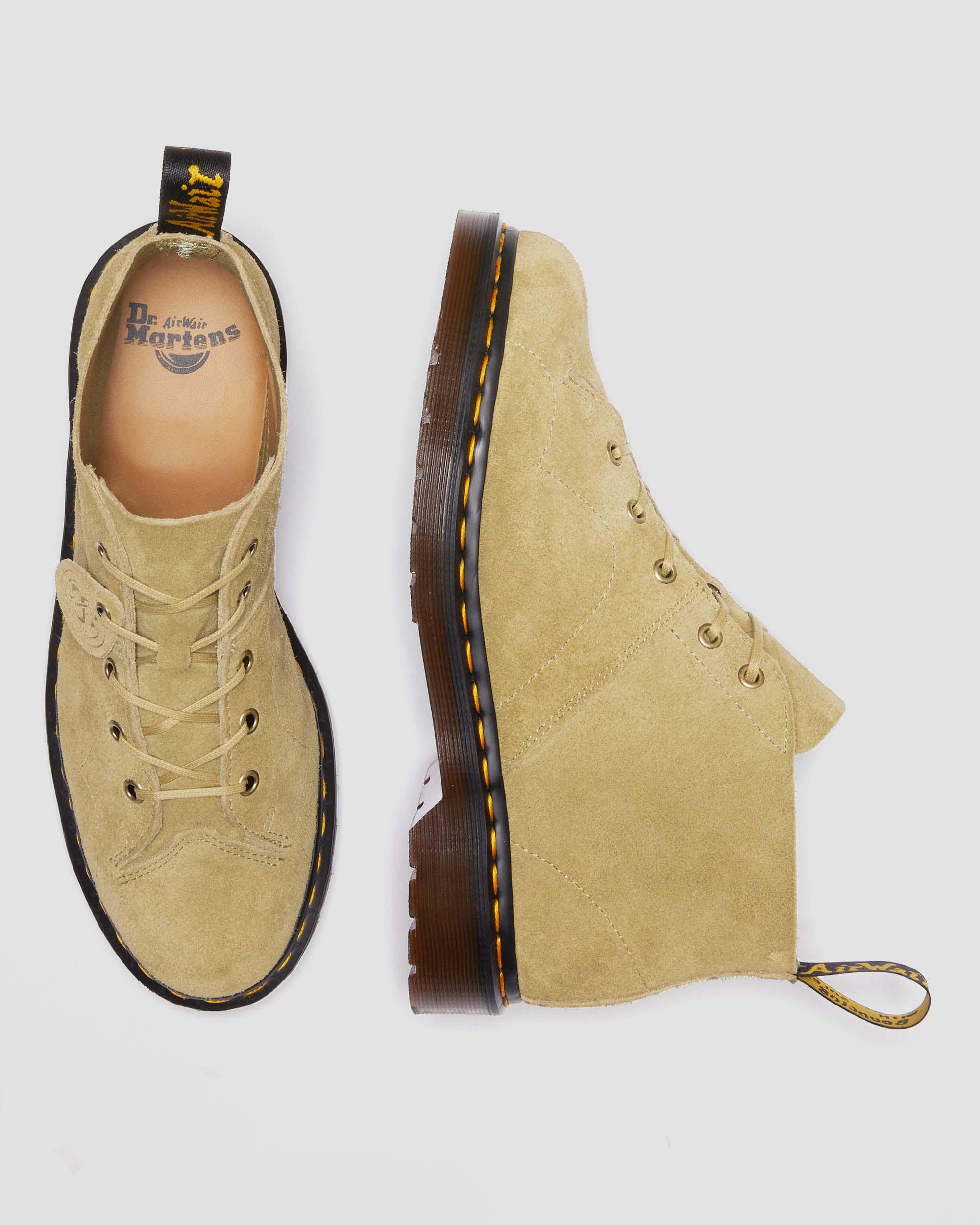 Church Desert Oasis Suede Monkey Boots in Pale Olive