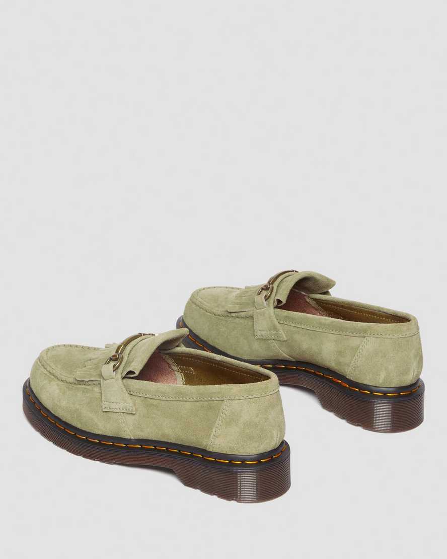 Adrian Snaffle-loafers i Desert Oasis-ruskind i olivenfarveAdrian Snaffle-loafers i Desert Oasis-ruskind Dr. Martens