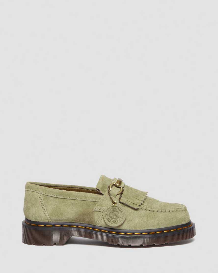 Adrian Snaffle Desert Oasis Suede Loafers Pale OliveAdrian Snaffle Desert Oasis Suede Loafers Dr. Martens