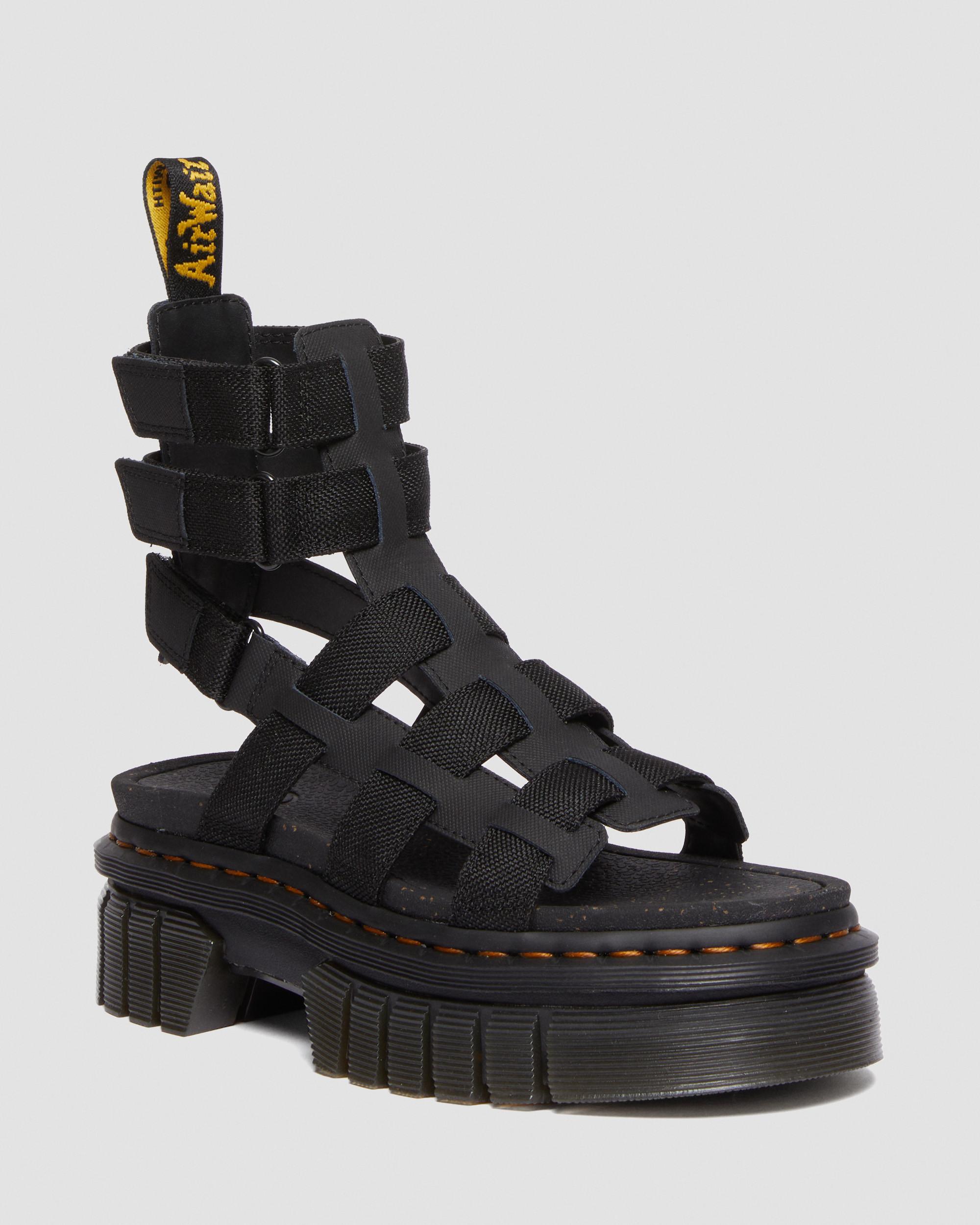 Uitreiken Voorzitter Elektrisch Ricki Leather Platform Gladiator Sandals | Dr. Martens