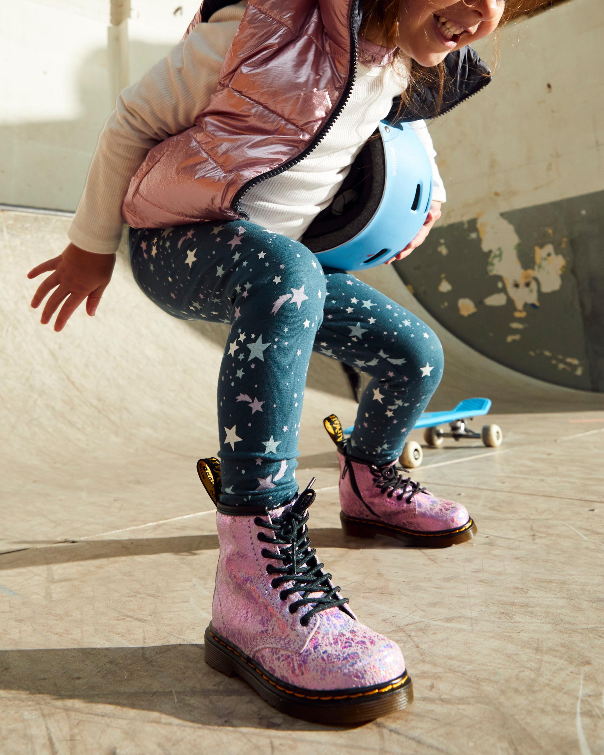 Toddler 1460 Crinkle Metallic Lace Up Boots in AIRWAIR | Dr. Martens™