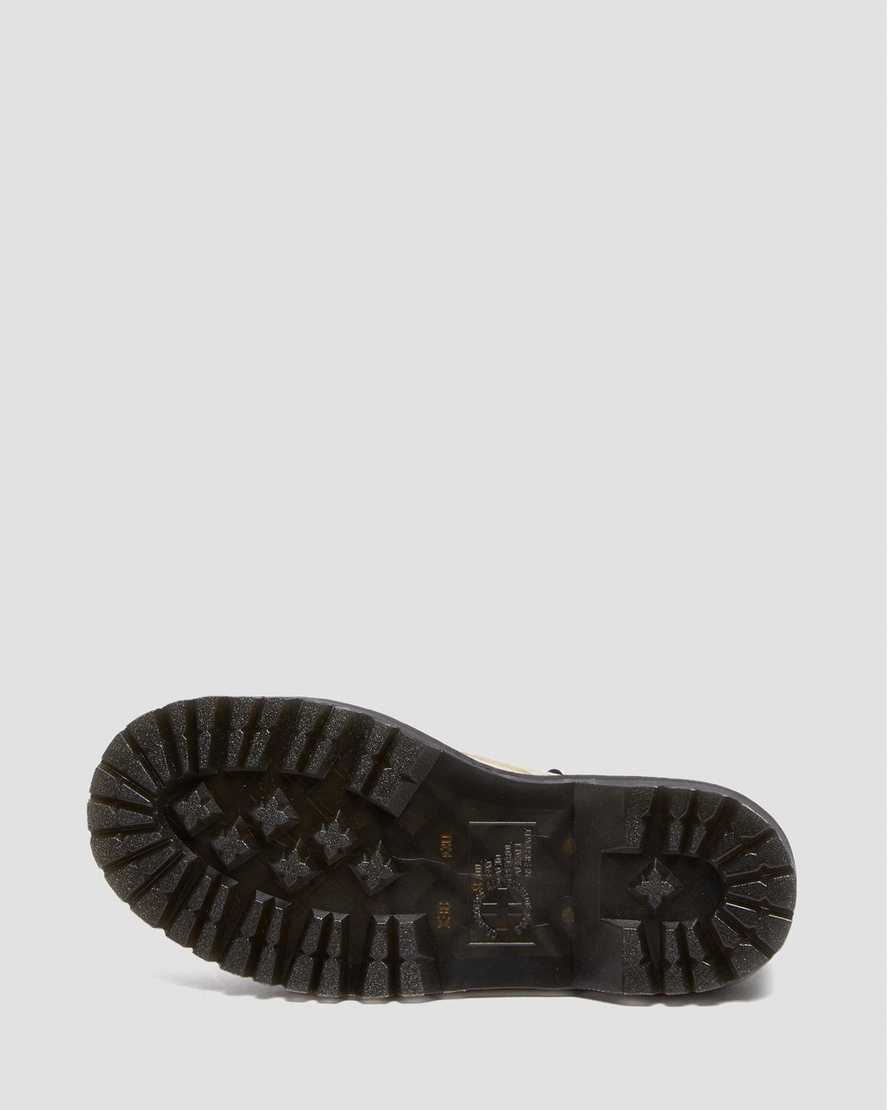 Sinclair-platformstøvler i Milled Nappa-læder i neutral beigeSinclair-platformstøvler i Milled Nappa-læder Dr. Martens