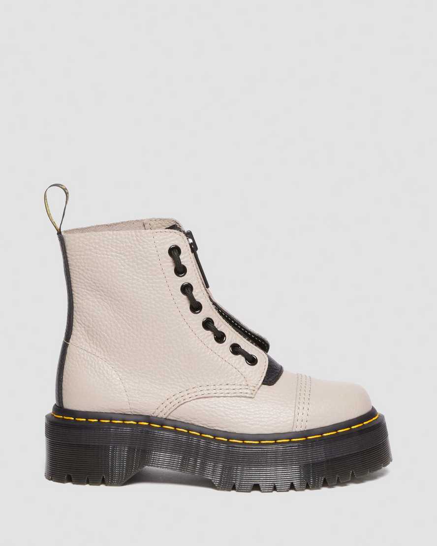 Sinclair Milled Nappa LeatherSinclair Milled Nappa Leather Platform Boots Dr. Martens