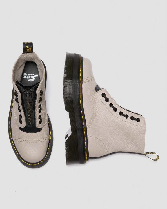 Sinclair Milled Nappa LeatherSinclair Milled Nappa plattformskängor i läder Dr. Martens