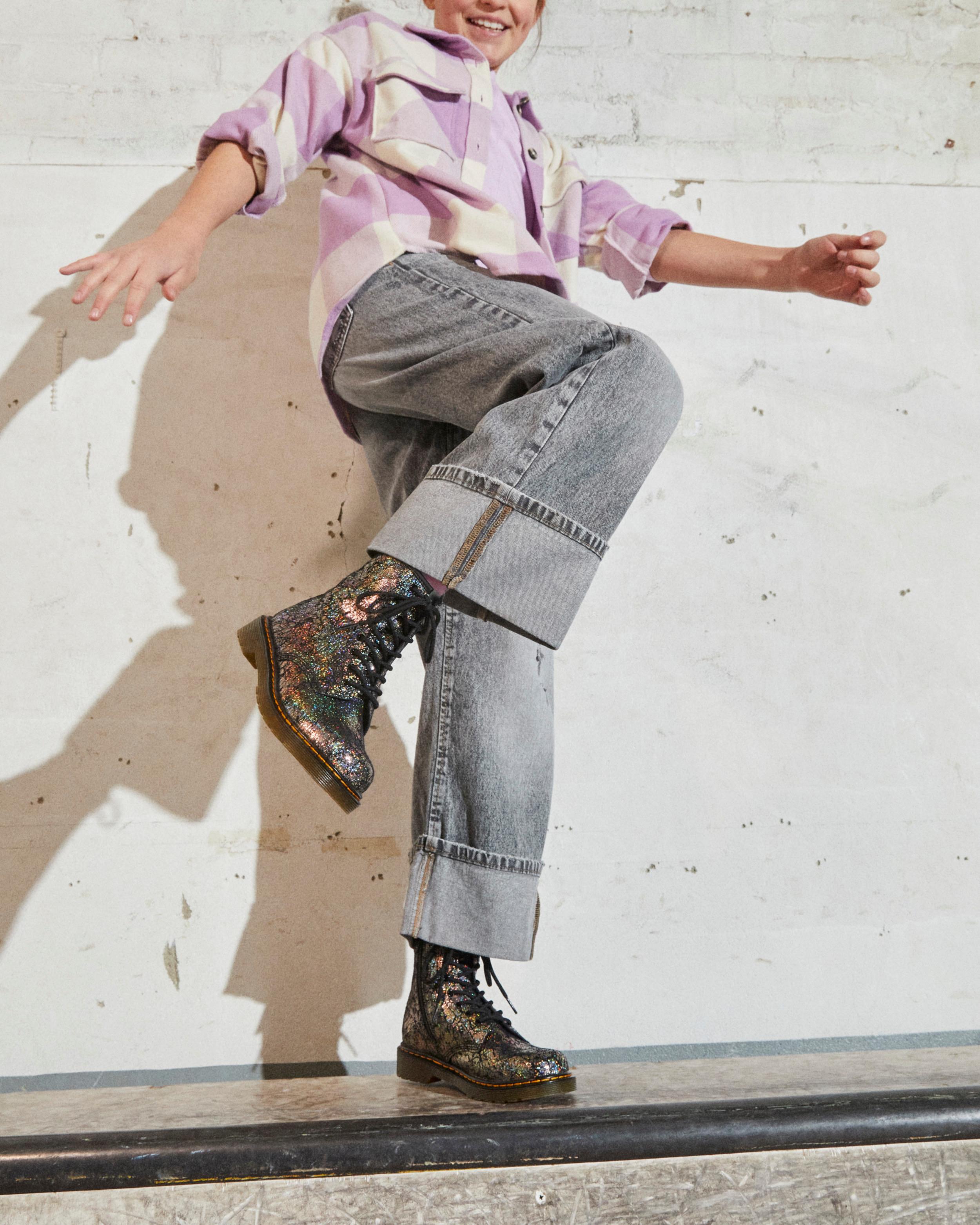 Youth 1460 Crinkle Metallic Lace Up BootsYouth 1460 Crinkle Metallic Lace Up Boots Dr. Martens