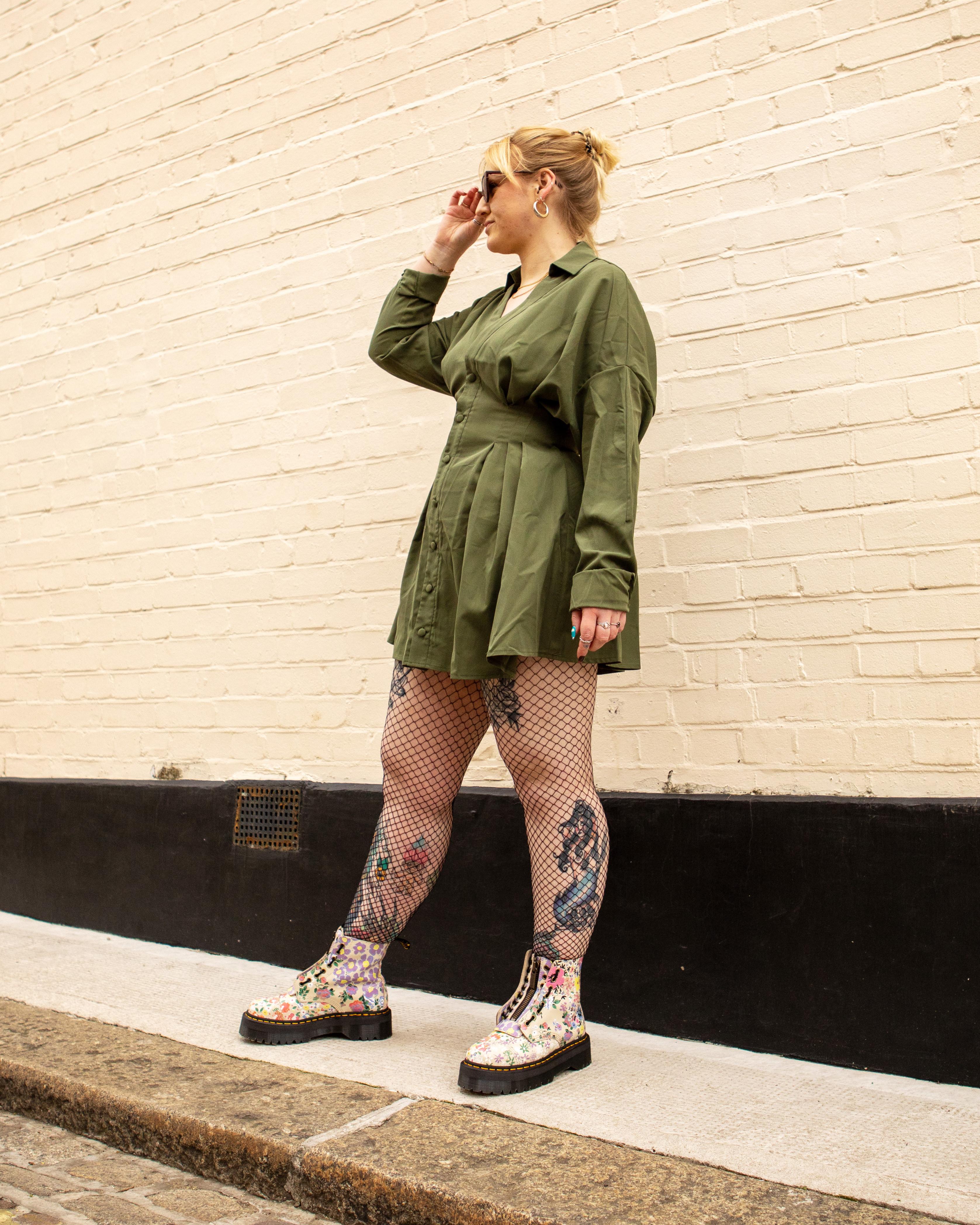 Sinclair Floral Mash Up Leather Platform -maiharit