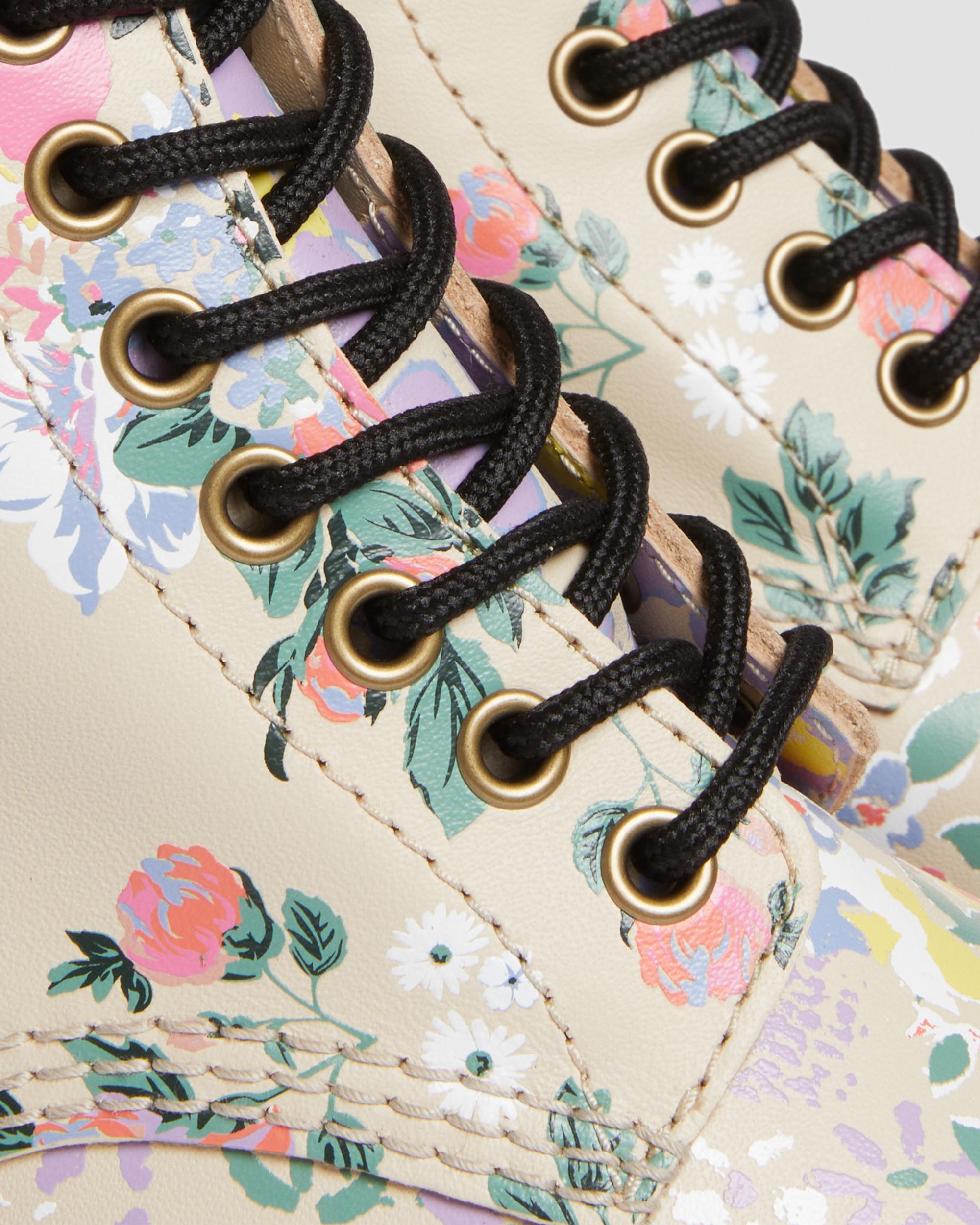 Sinclair Floral Mash Up Leather Platform -maiharit