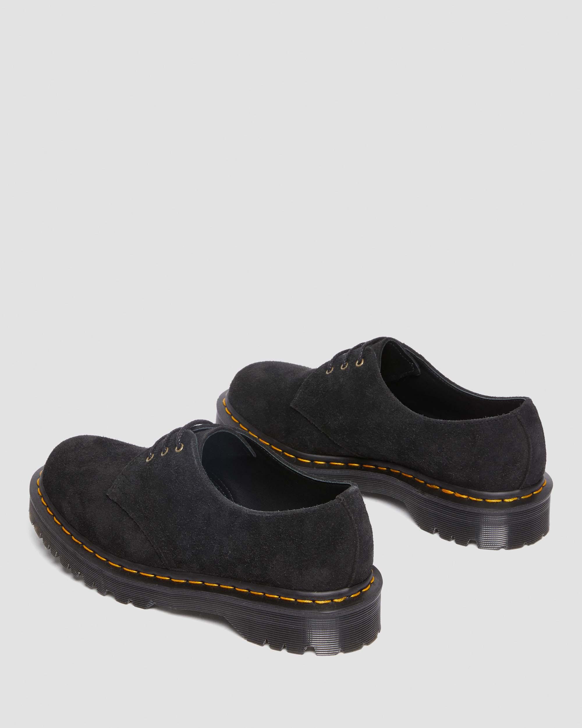 1461 Bex Made In England Tufted Suede Shoes, Black | Dr. Martens