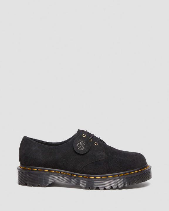 1461 Bex Made In England Tufted Suede Shoes in Black | Dr 1461 Bex Made In England Tufted Suede Shoes in Black | Dr