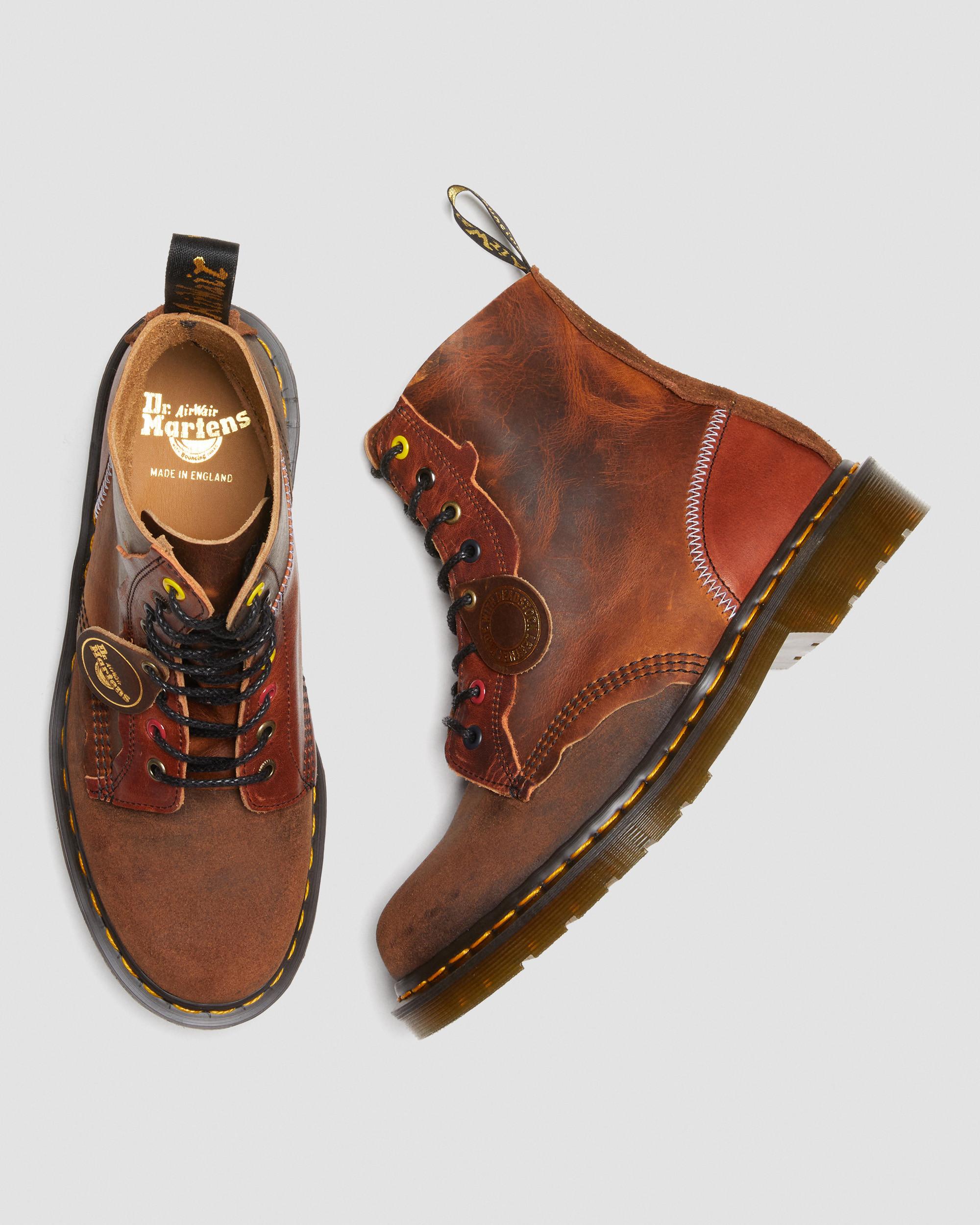 1460 Pascal Made in England Deadstock Leather Lace Up Boots in