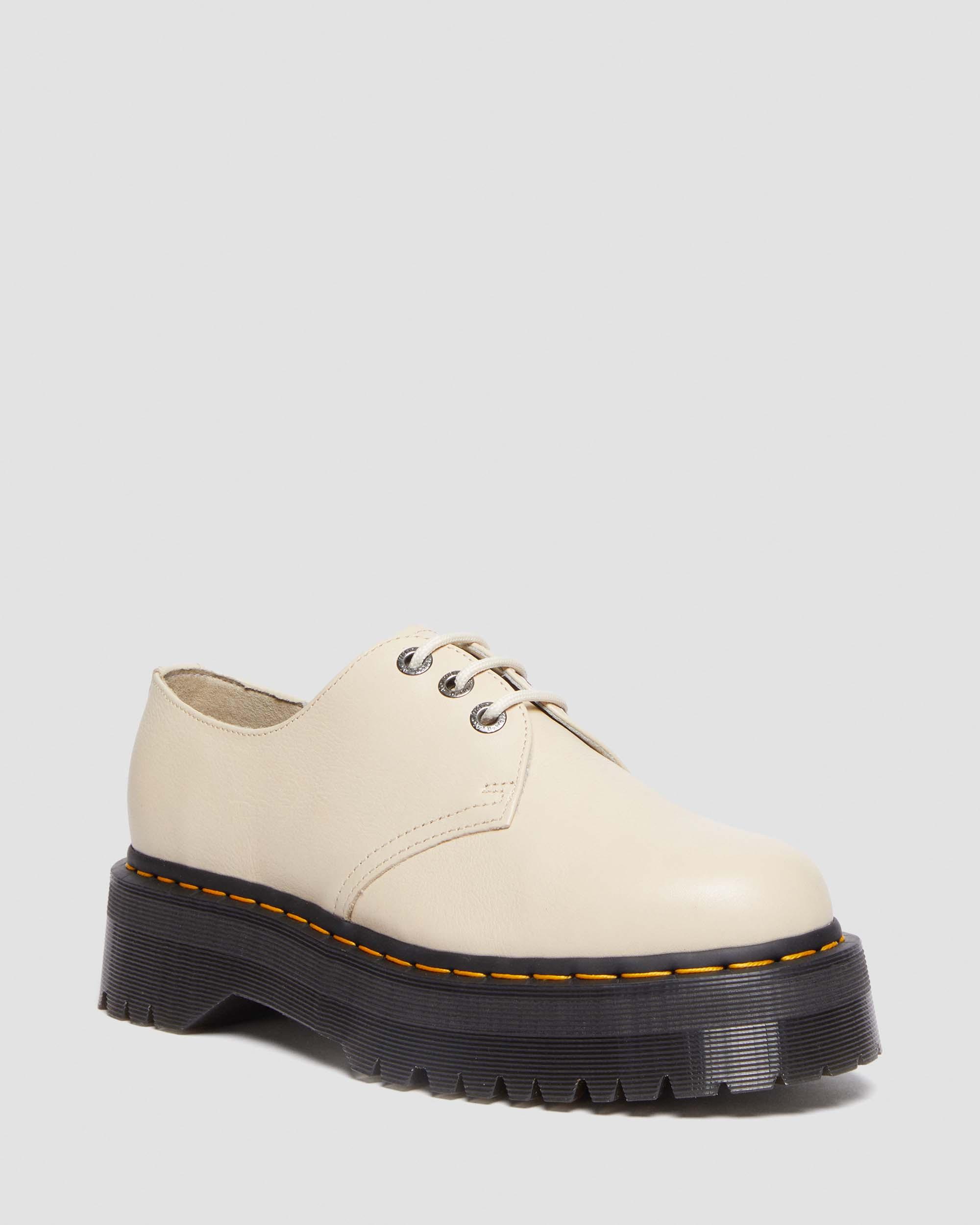 1461 Mono Milled Nubuck Leather Oxford Shoes in Parchment Beige | Dr.  Martens