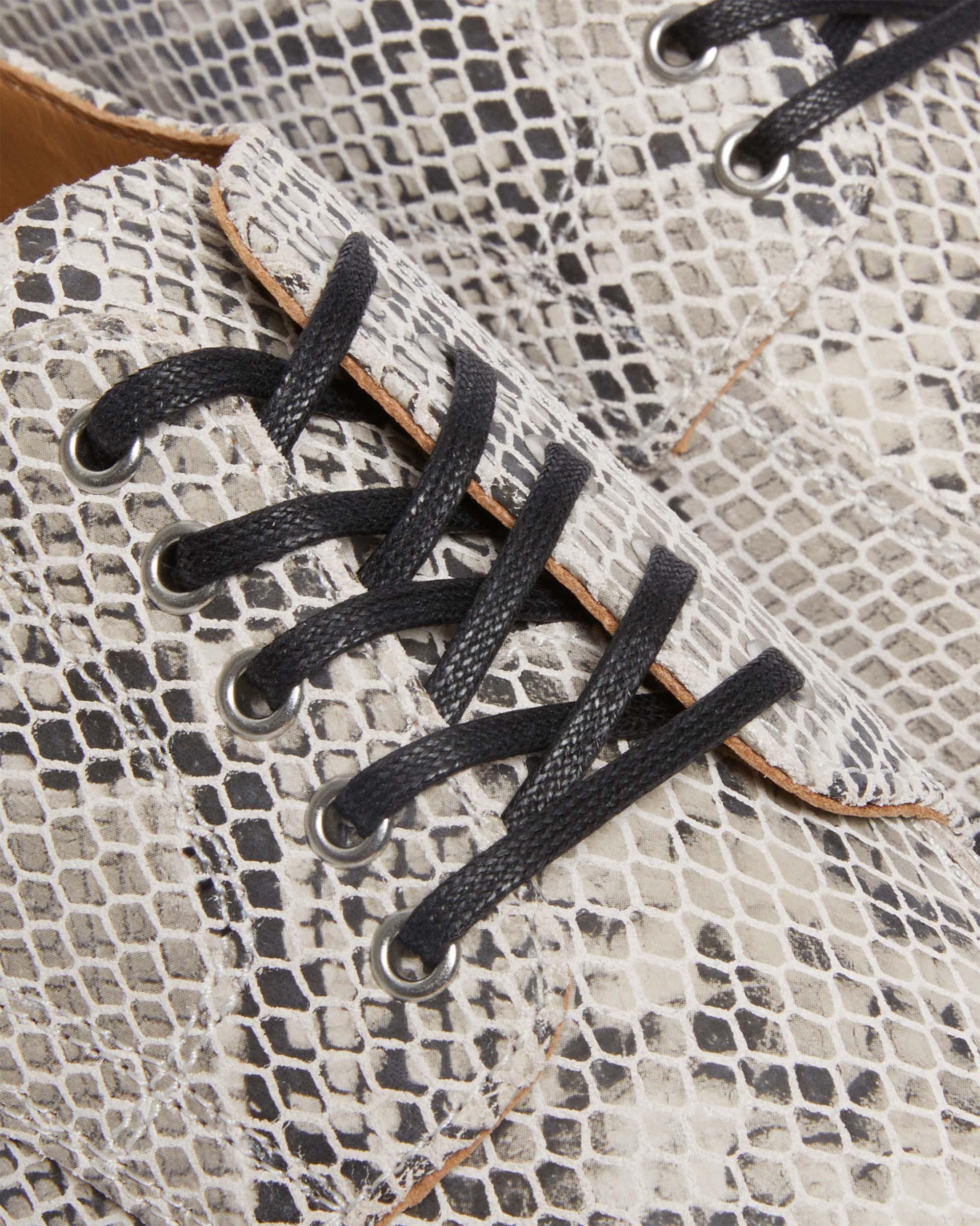 2046 Snake Print Suede Oxford Shoes in {{color}} | Dr. Martens™