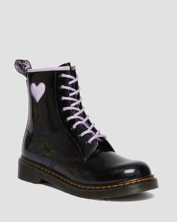 Youth 1460 Shimmer Heart Lace Up Boots