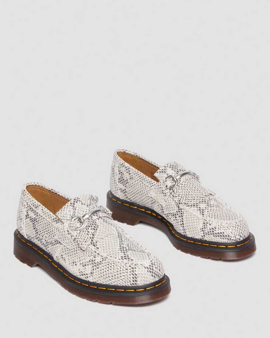 Adrian Snaffle Python Print Suede Loafers SandAdrian Snaffle Python Print Suede Loafers Dr. Martens