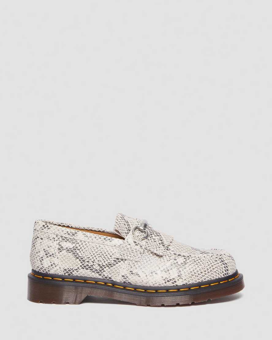 Adrian Snaffle Python Print Suede Loafers SandAdrian Snaffle Python Print Suede Loafers Dr. Martens