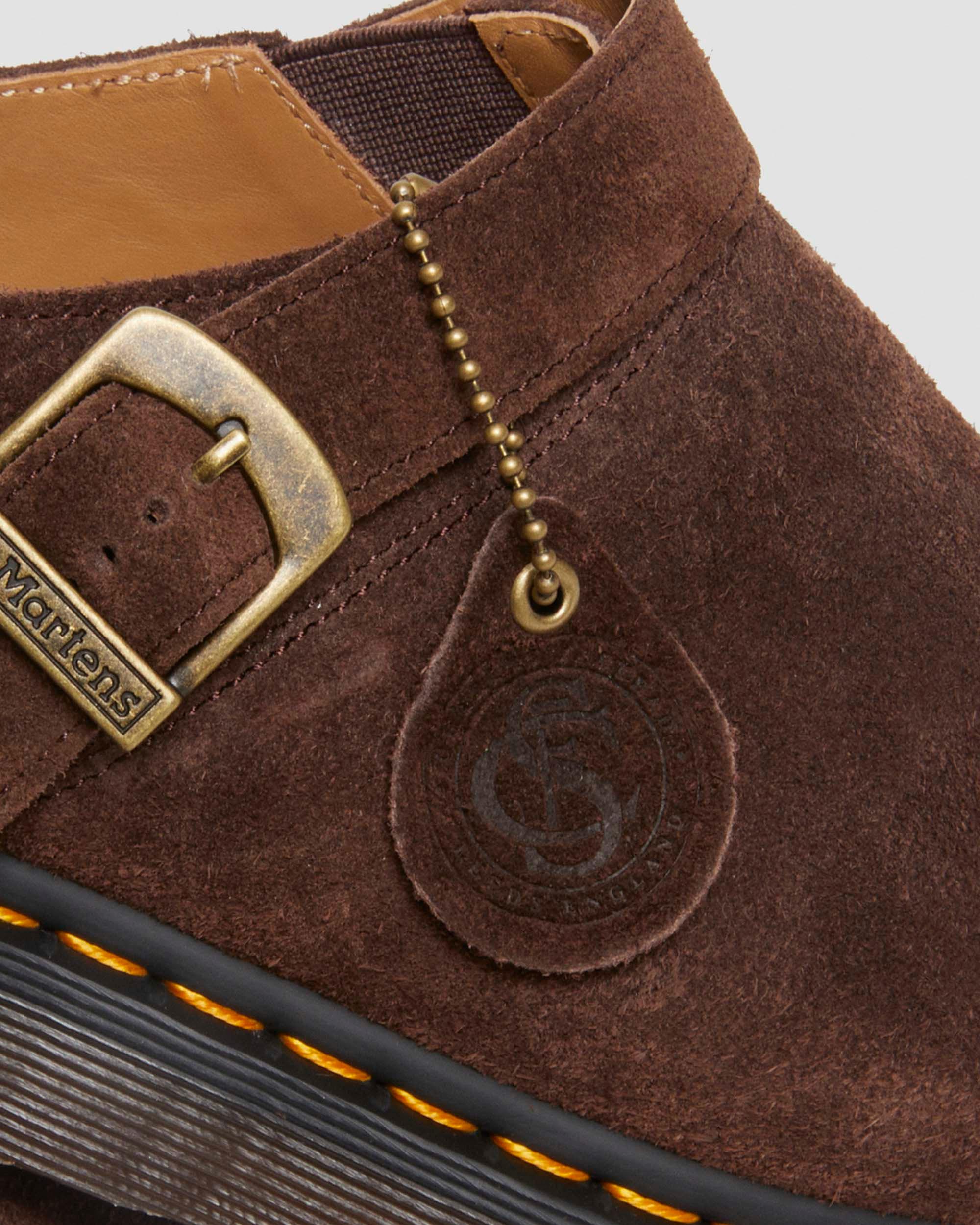 Isham Desert Oasis Suede Mules in {{color}} | Dr. Martens™