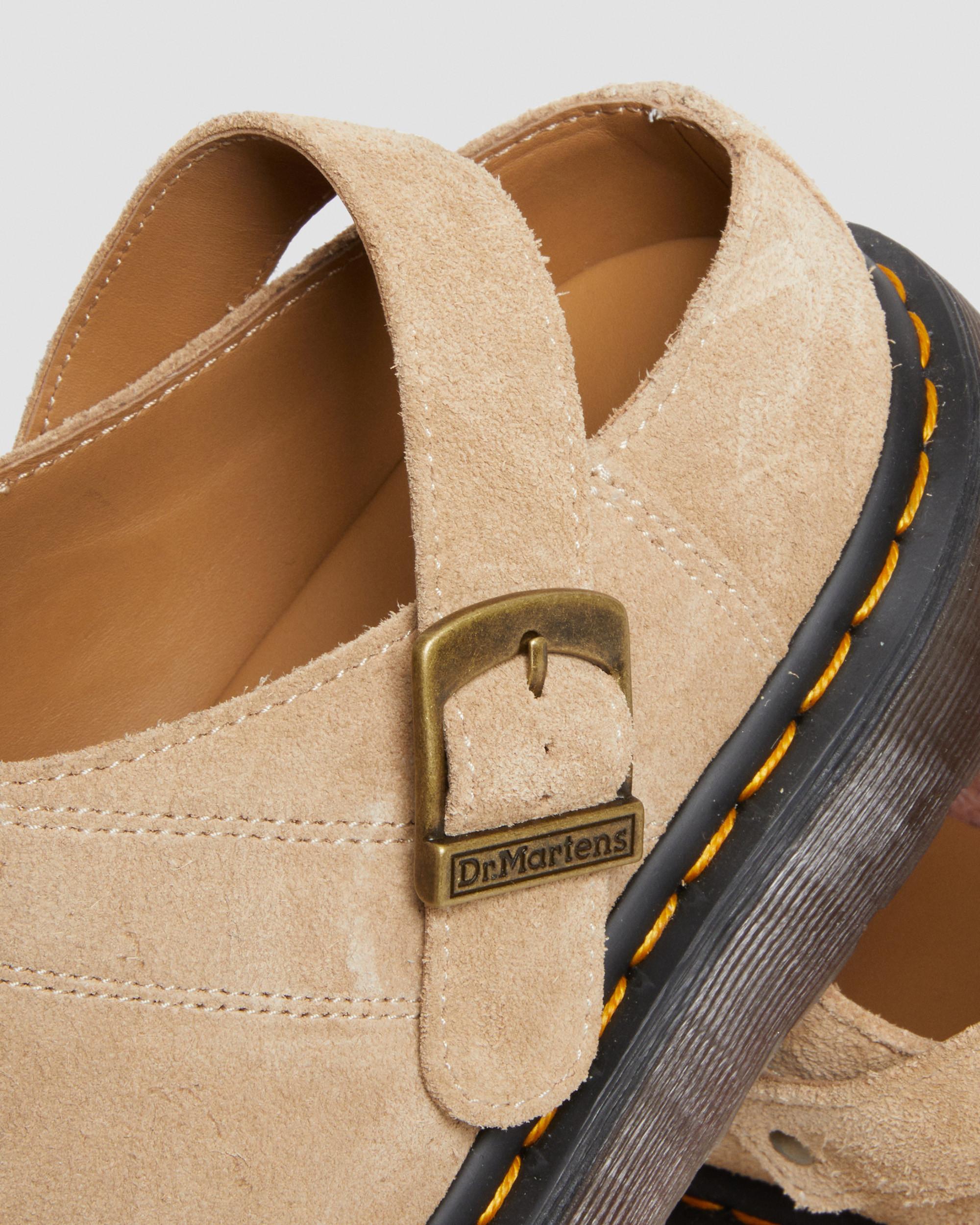 Isham Desert Oasis Suede Mules in {{color}} | Dr. Martens™