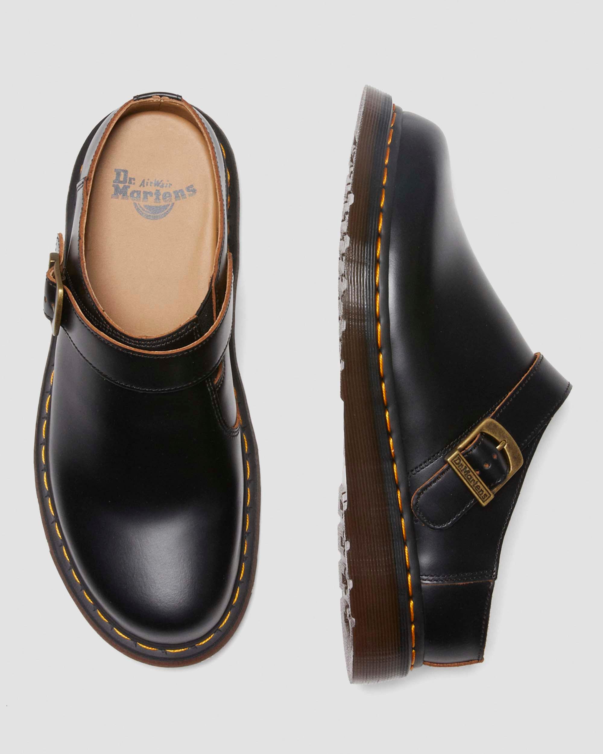 Dr.Martens ＩＳＨＡＭ　30627001 Isham Vintage Smooth Leather Slingback Mules in {{color}} | Dr