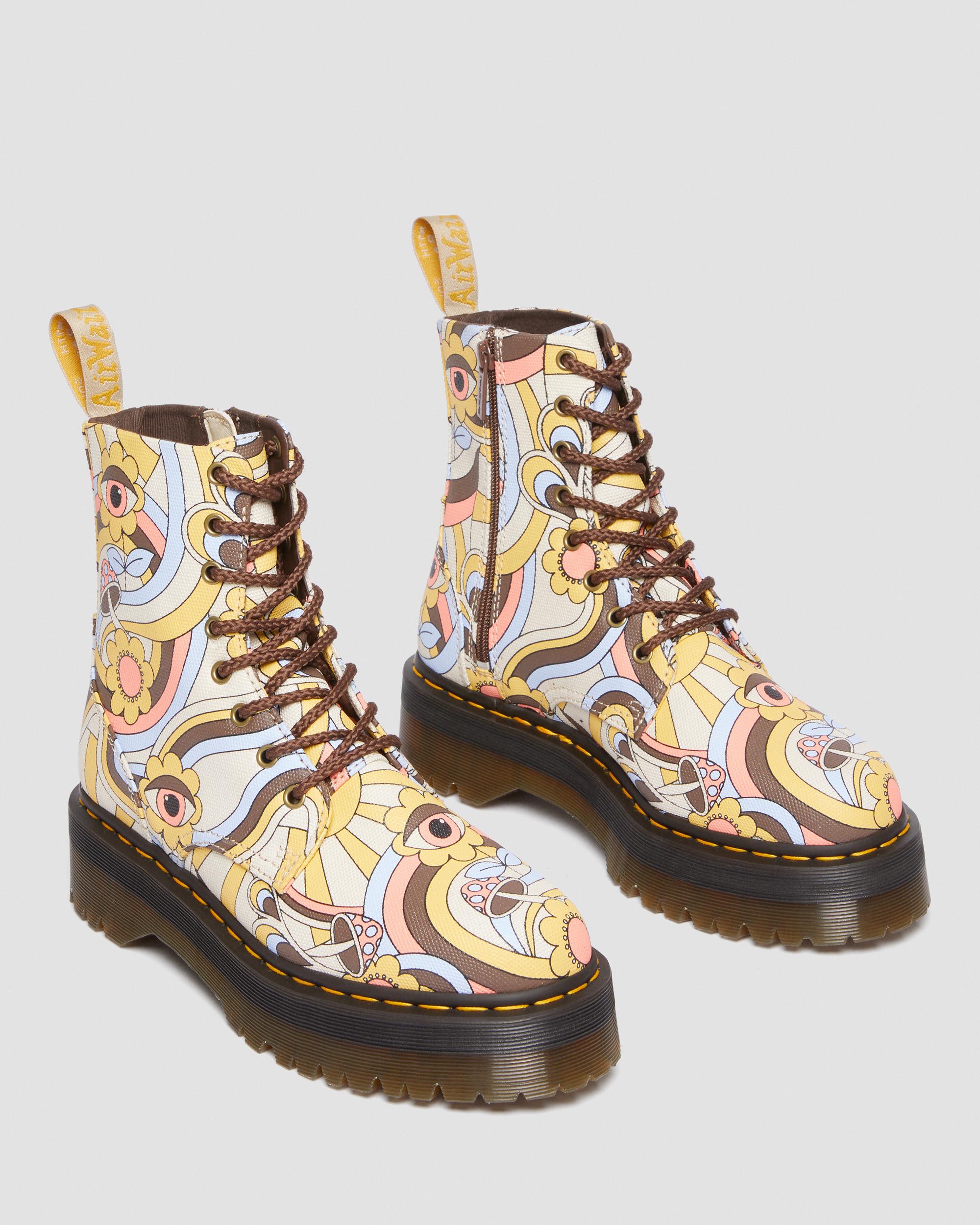Boots plateformes Jadon Retro Ray Canvas vegan