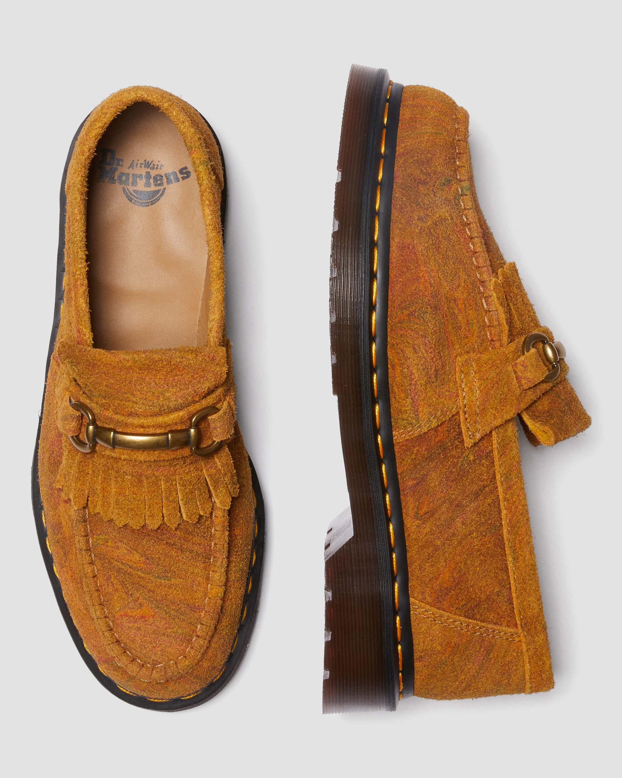 靴 Dr.Martens ADRIAN SNAFFLE Adrian Snaffle Marbled Suede Tassel Loafers in {{color}} | Dr