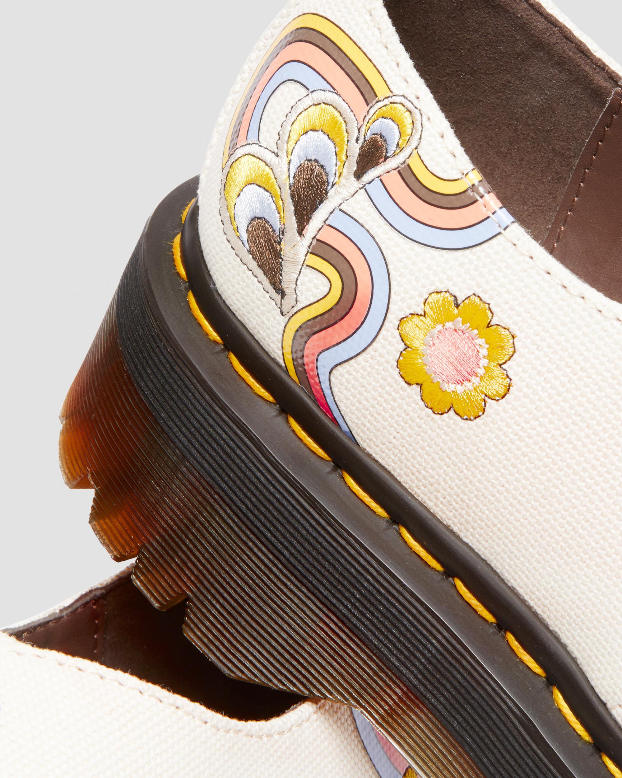 Vegan 1461 Retro Canvas Platform Shoes in {{color}} | Dr. Martens™