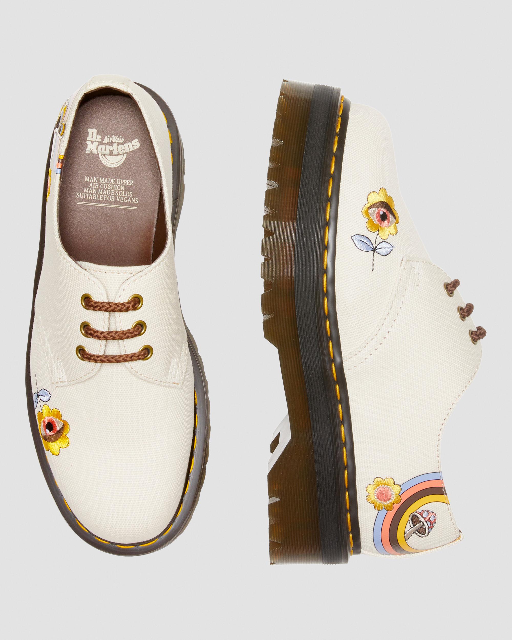 Vegan 1461 Retro Canvas Platform Shoes in {{color}} | Dr. Martens™