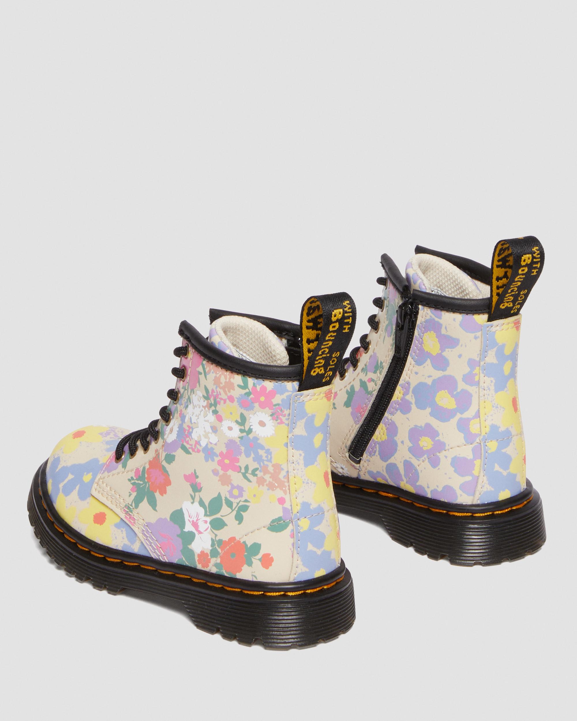 Toddler 1460 Floral Mash Up Leather Lace Up Boots in AIRWAIR | Dr