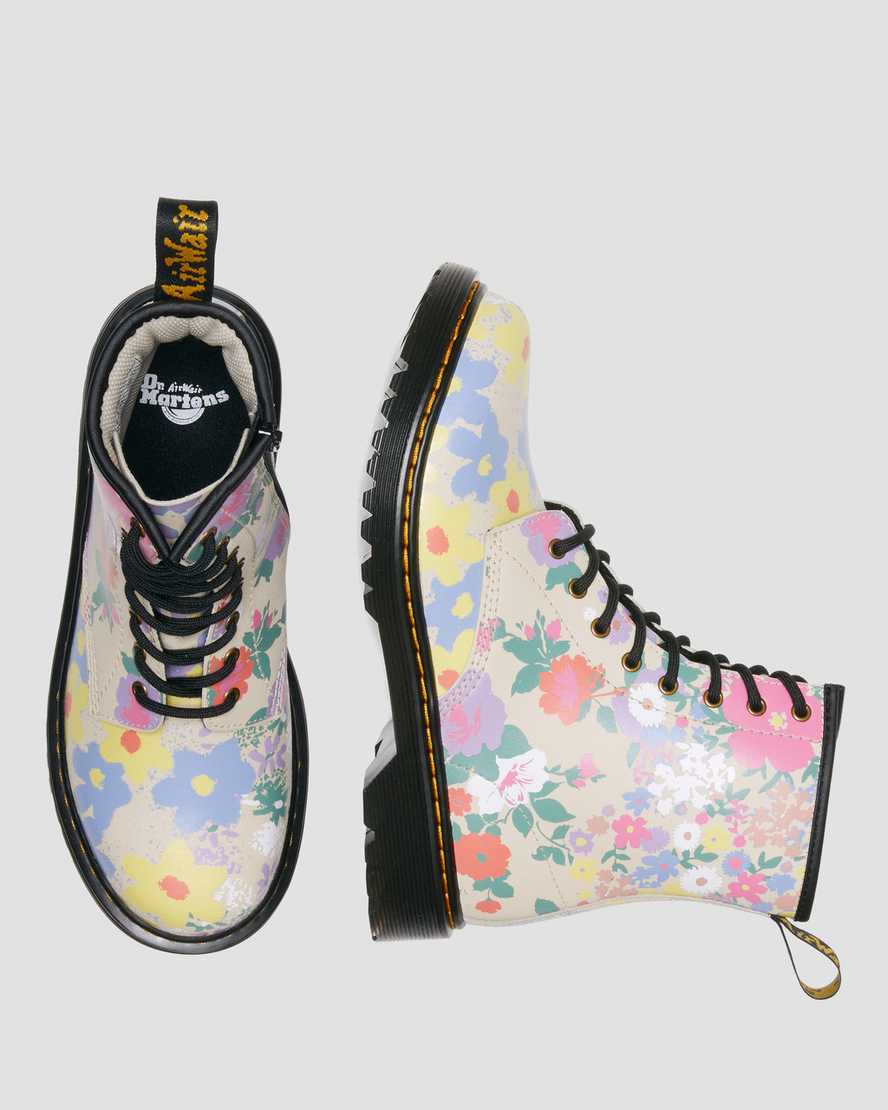 Youth 1460 Floral Mash Up Leather Lace Up BootsYouth 1460 Floral Mash Up Leather Lace Up Boots Dr. Martens