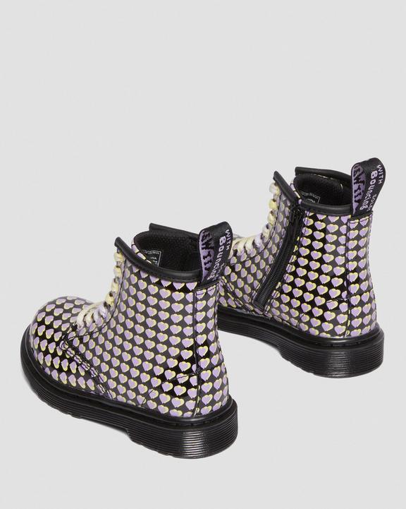 Toddler 1460 Patent Heart Printed Lace Up BootsToddler 1460 Patent Heart Printed Lace Up Boots Dr. Martens