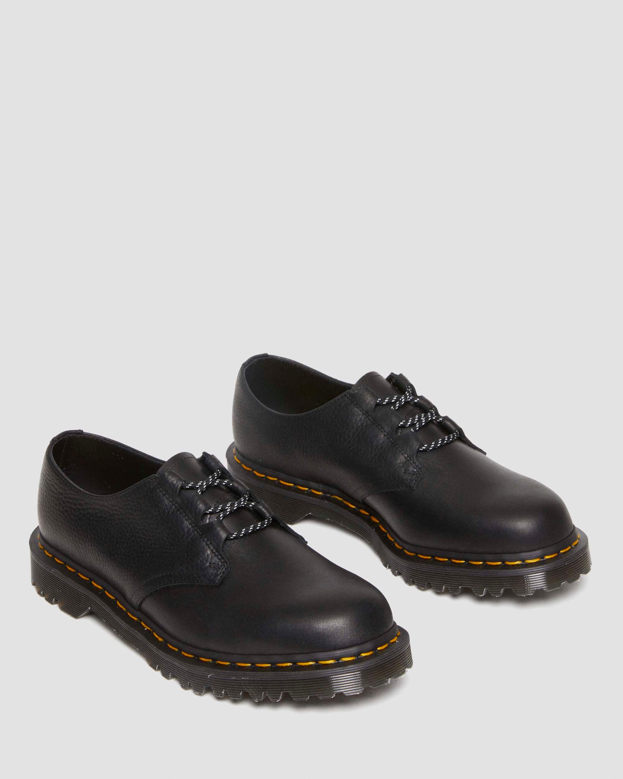 1461 Made in England Ghillie Leather Oxfords in Black