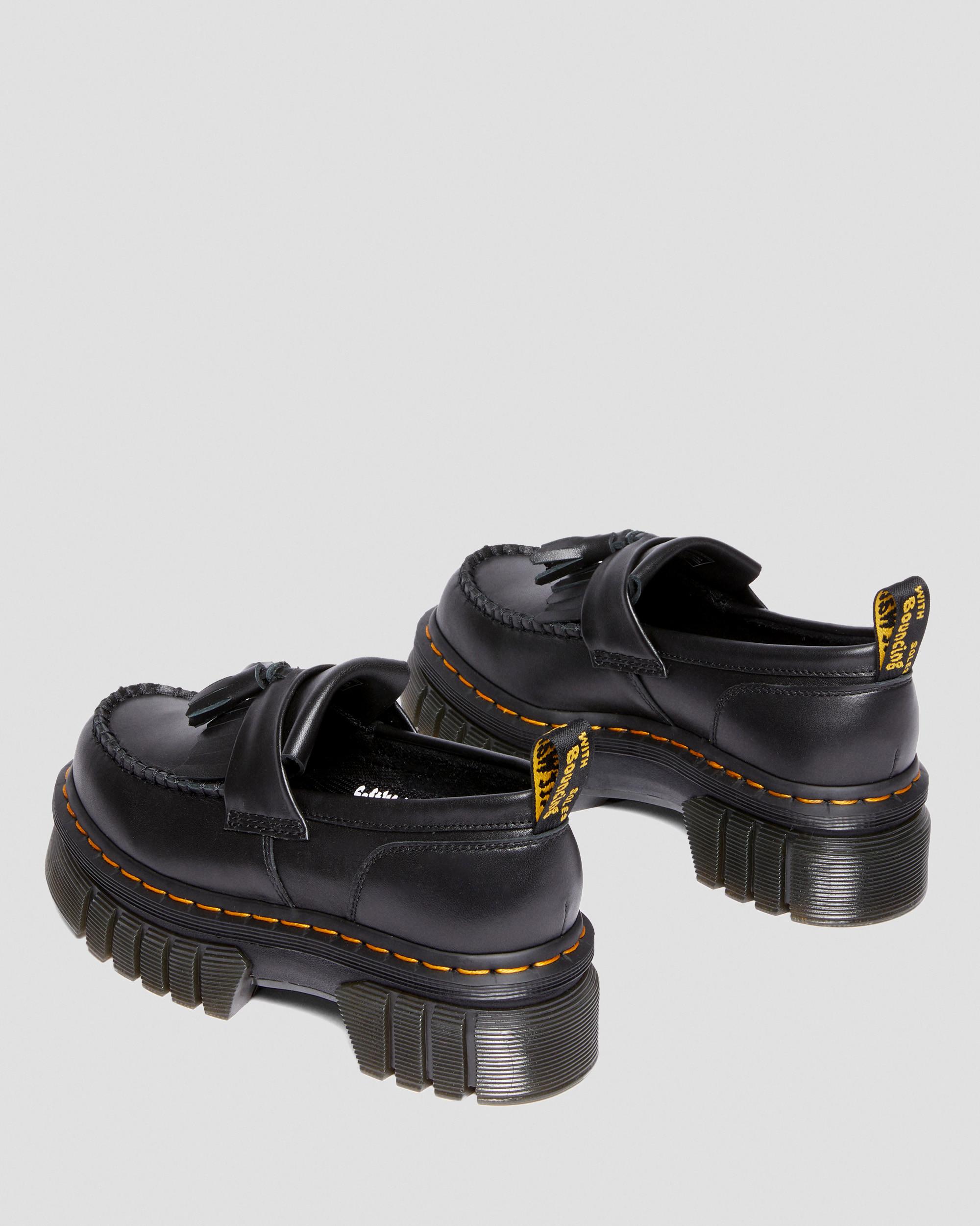 Audrick Nappa Lux Platform Loafers in Black | Dr. Martens