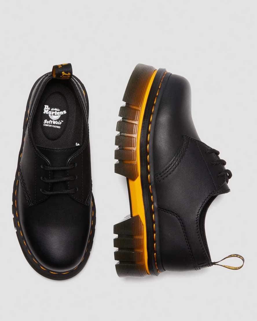 Audrick Contrast Sole plattformskängor läderAudrick Contrast Sole Leather Platform Shoes Dr. Martens