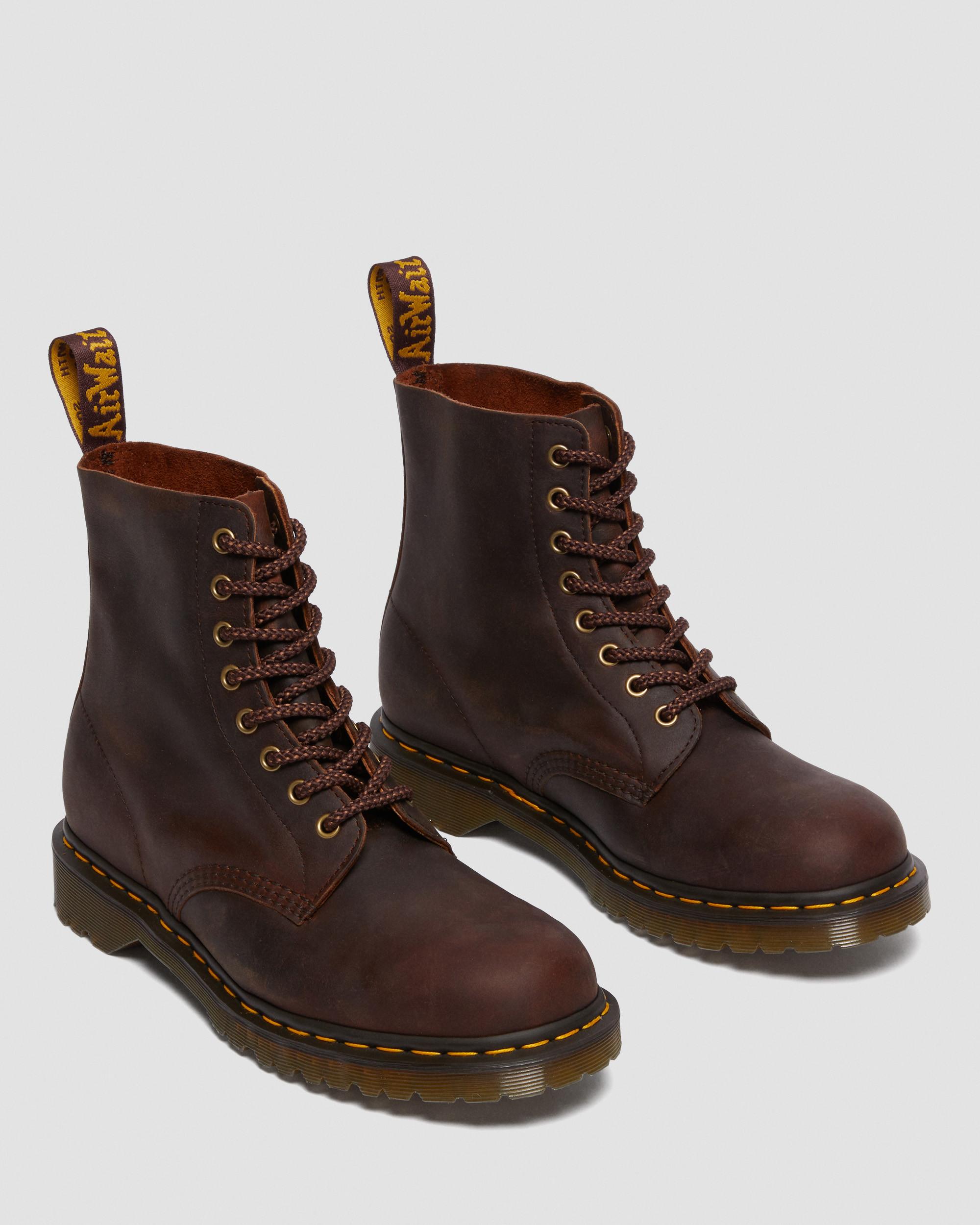Inaccesible Narabar Bonito 1460 Pascal Waxed Full Grain Leather Lace Up Boots | Dr. Martens