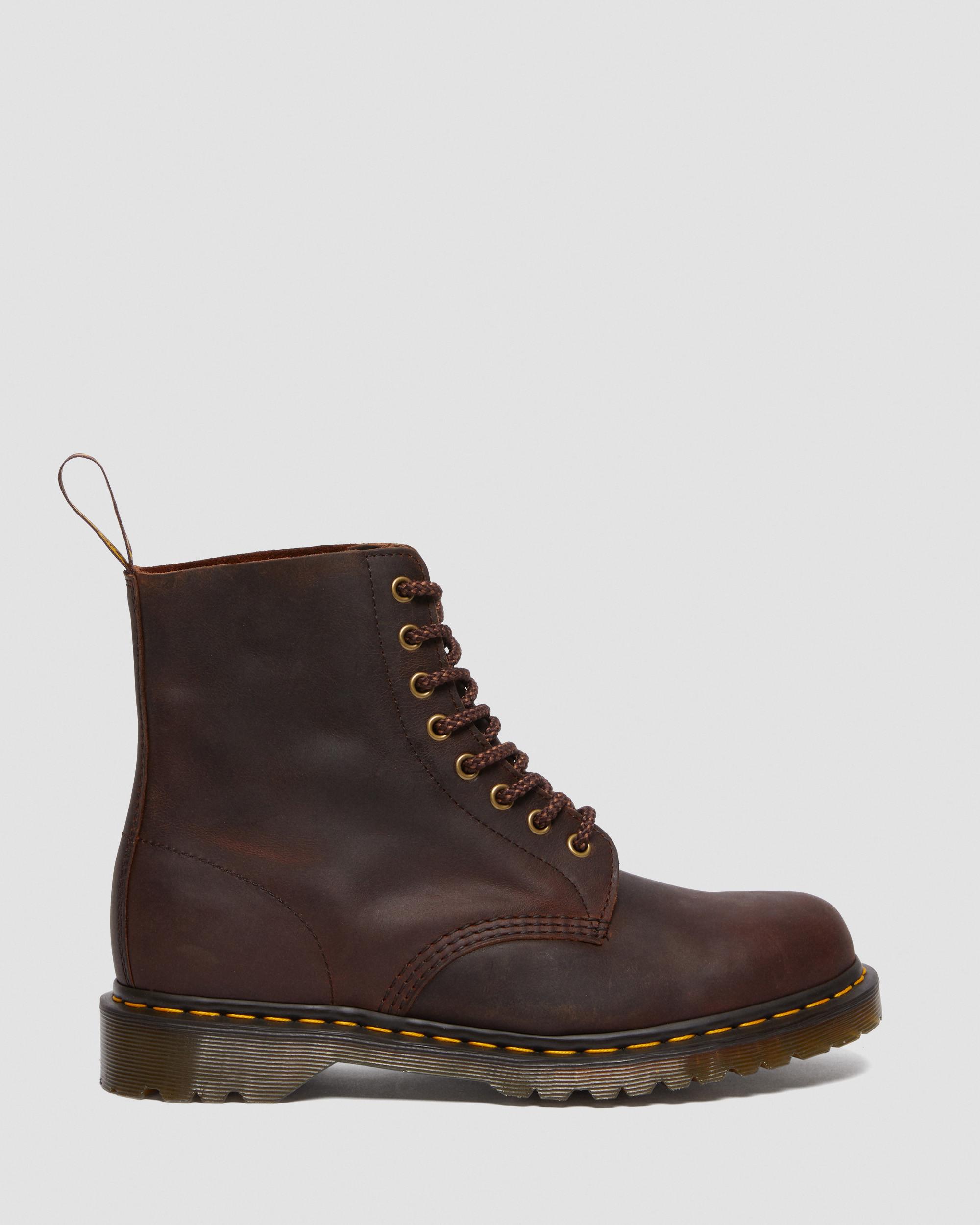 1460 Waxed Full Grain Leather Lace Up Boots