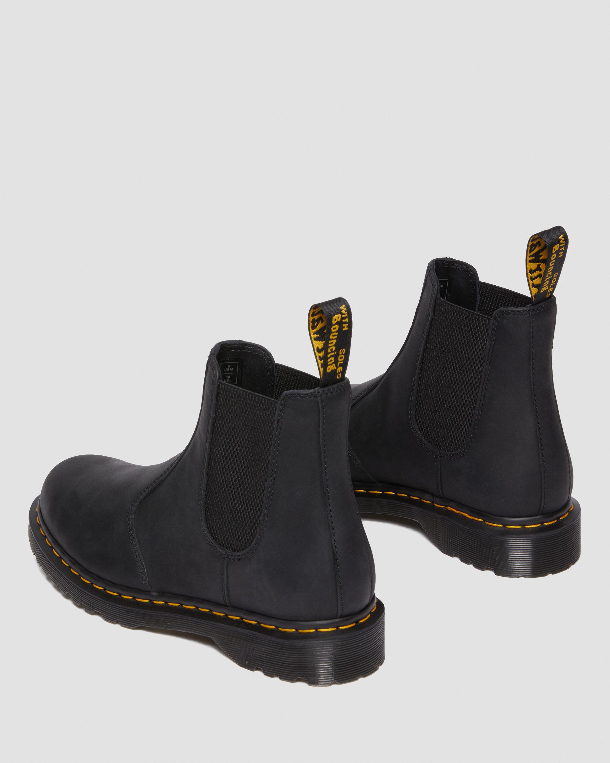 2976 Waxed Full Grain Leather Chelsea Boots in BLACK | Dr. Martens™