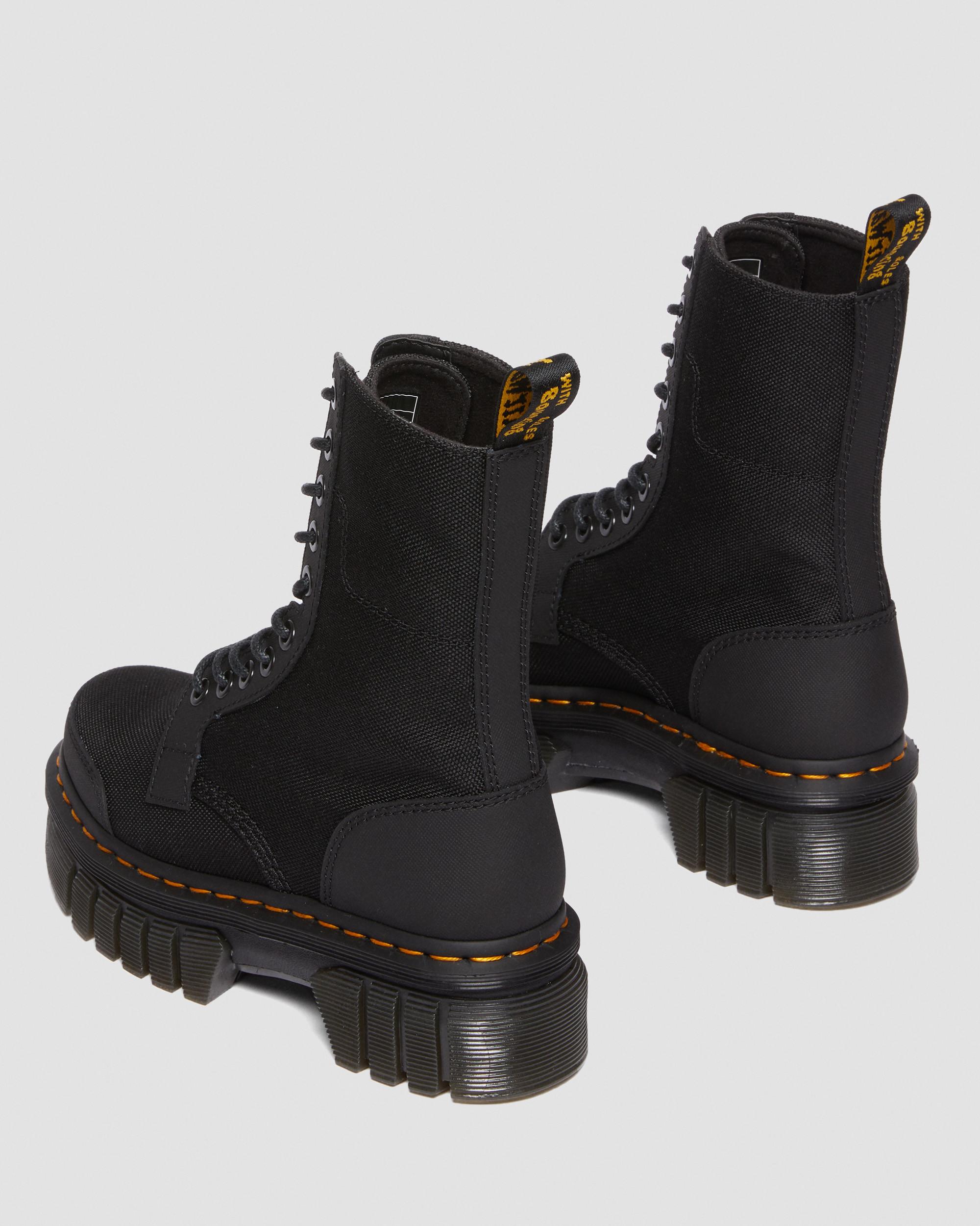 Audrick 10-Eye Poly & Leather Platform Boots in {{color}} | Dr