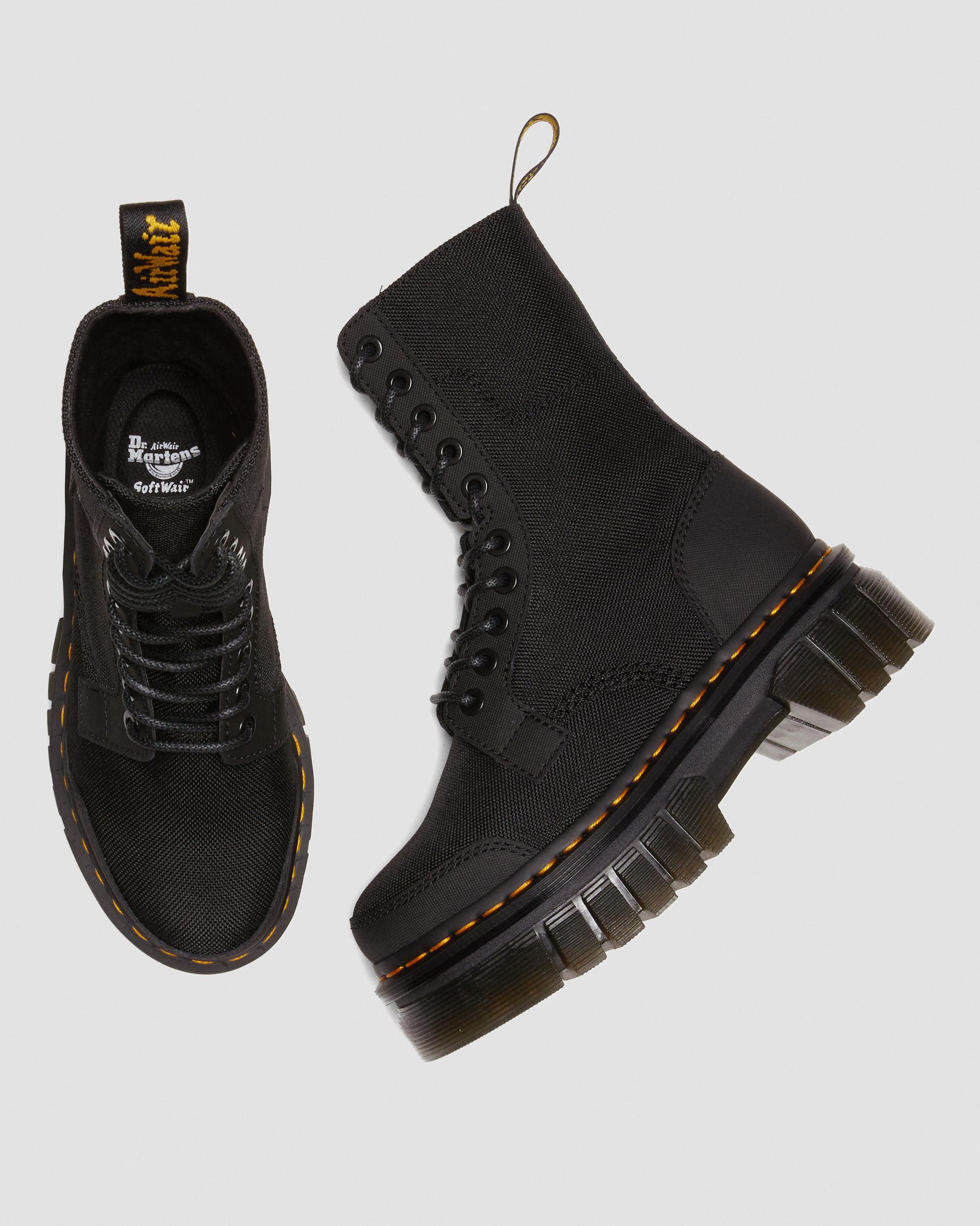 Audrick 10-Eye Poly & Leather Platform Boots in {{color}} | Dr