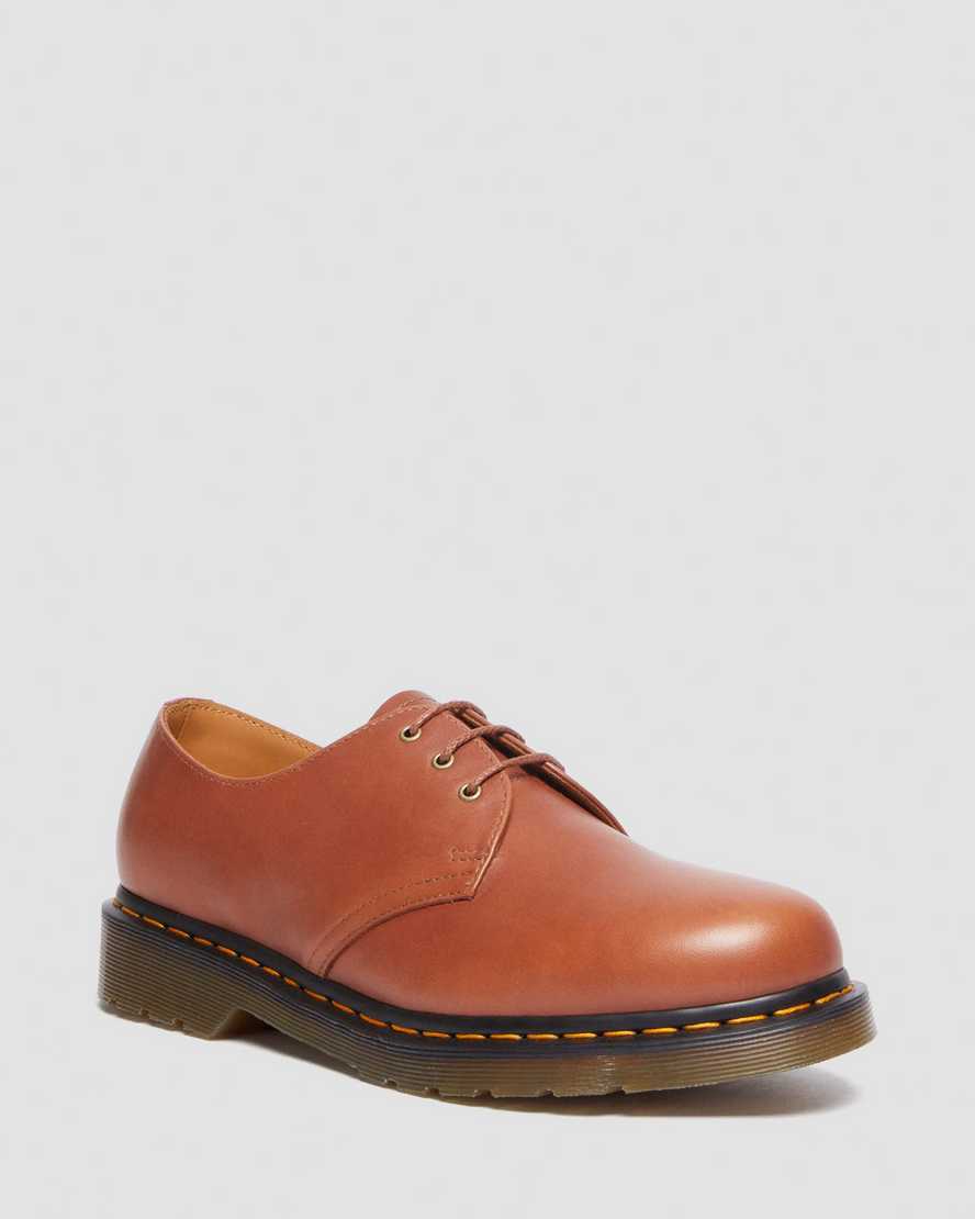 Dr. Martens 1461 Carrara Leather Oxford Shoes In Braun/bräunen