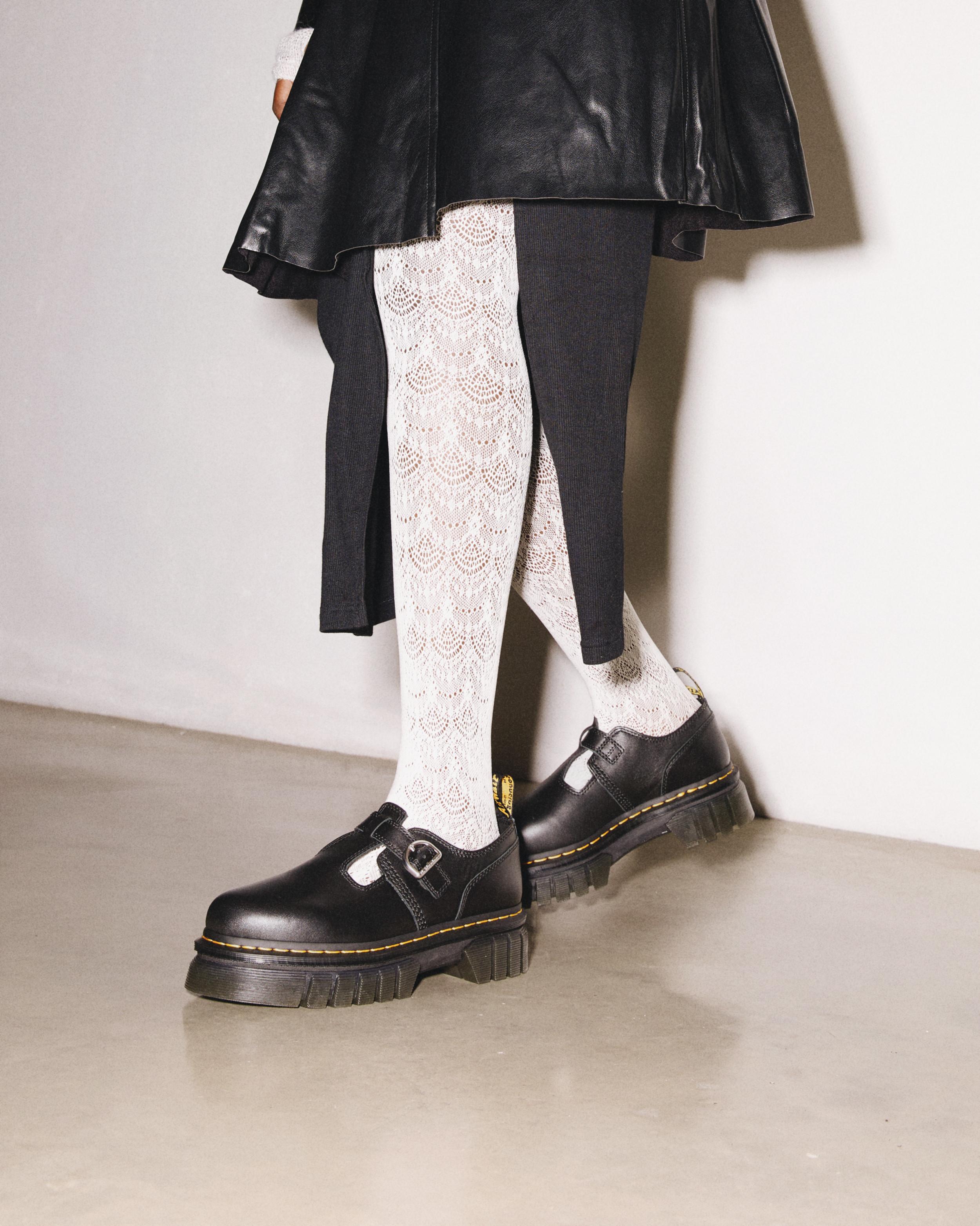 DR MARTENS Audrick Nappa Lux Platform Mary Jane Shoes