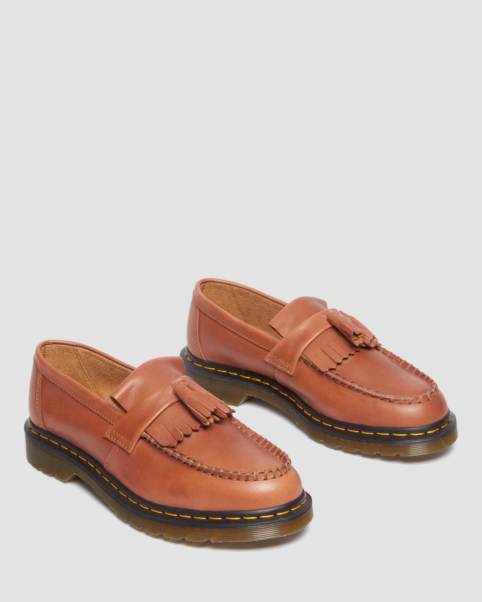 Shop Dr. Martens' Adrian Carrara Leather Tassel Loafers In Braun
