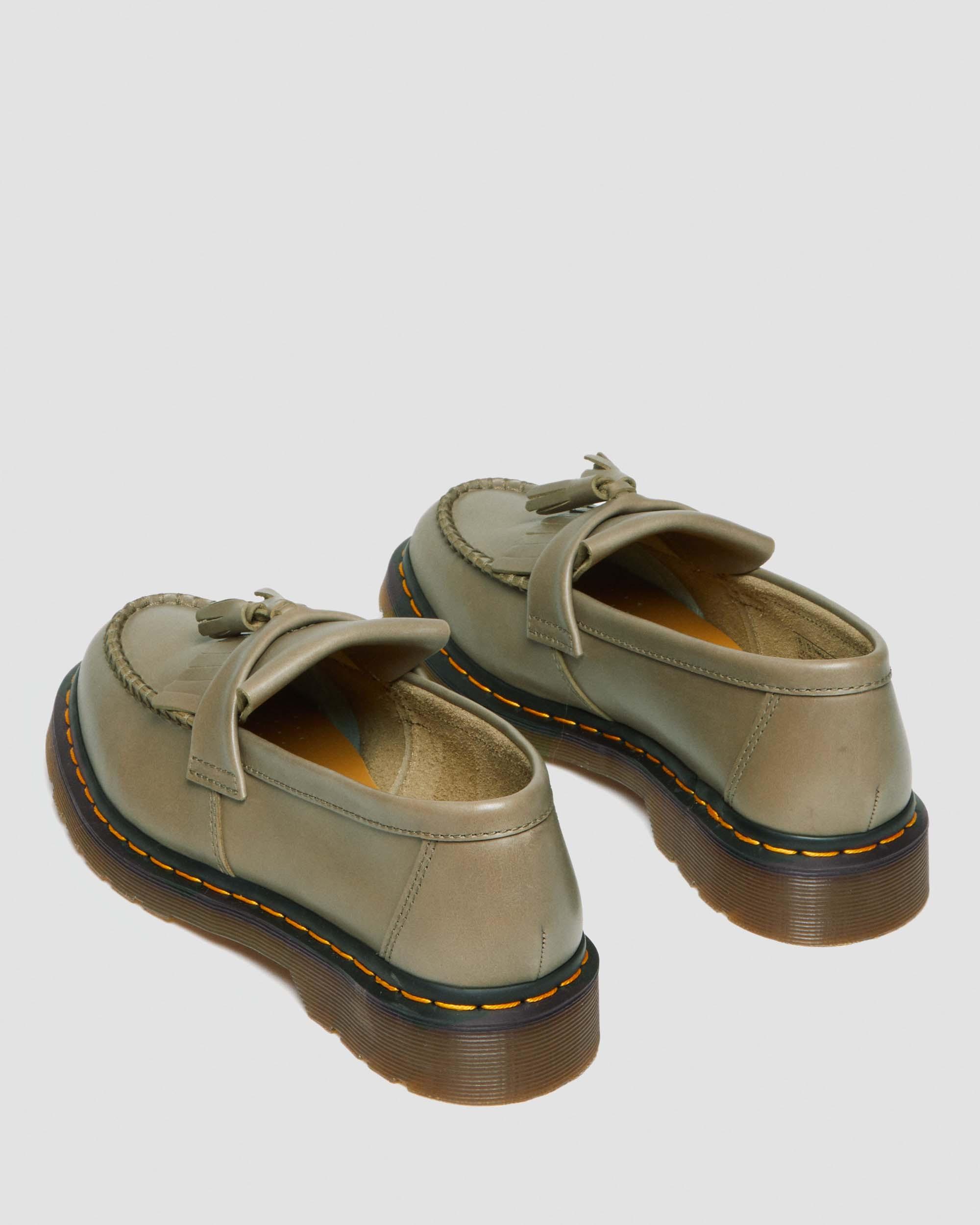 Shop Dr. Martens' Adrian Carrara Leather Tassel Loafers In Green