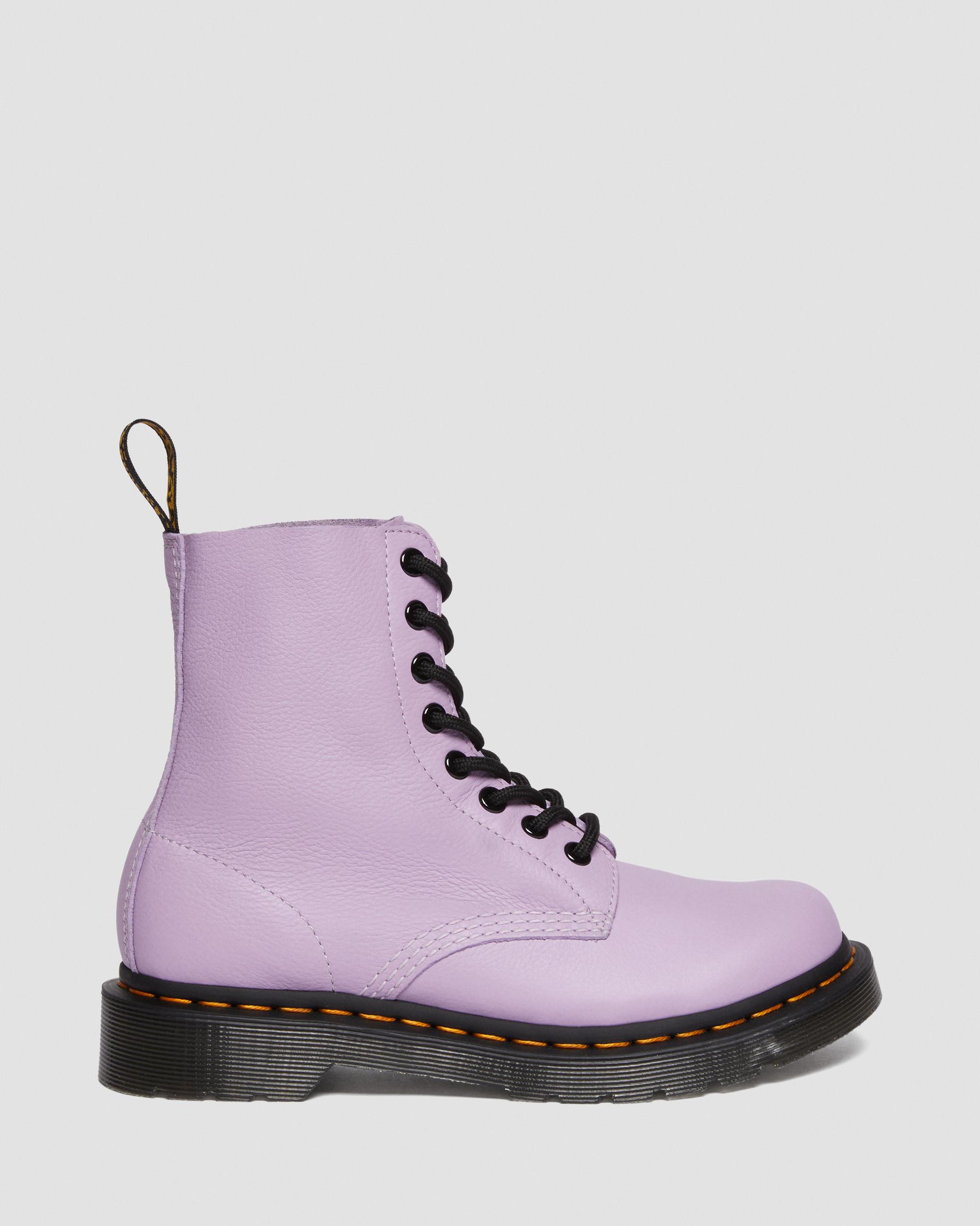 1460 Women\'s in Up Dr. Boots Black Eyelet Martens Lace Pascal | Lilac