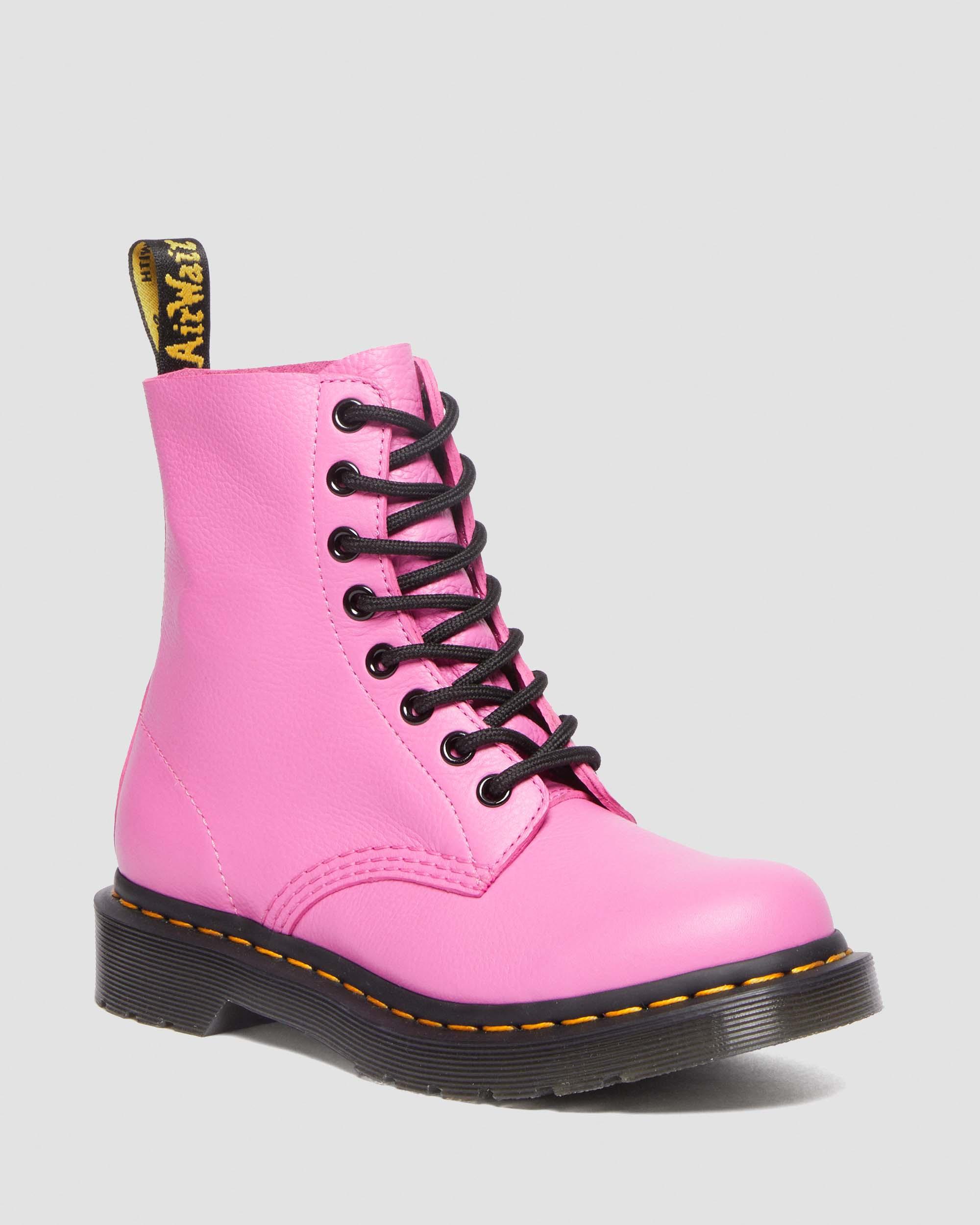 1460 Women's Pascal Virginia Leather Boots in Thrift Pink | Dr. Martens