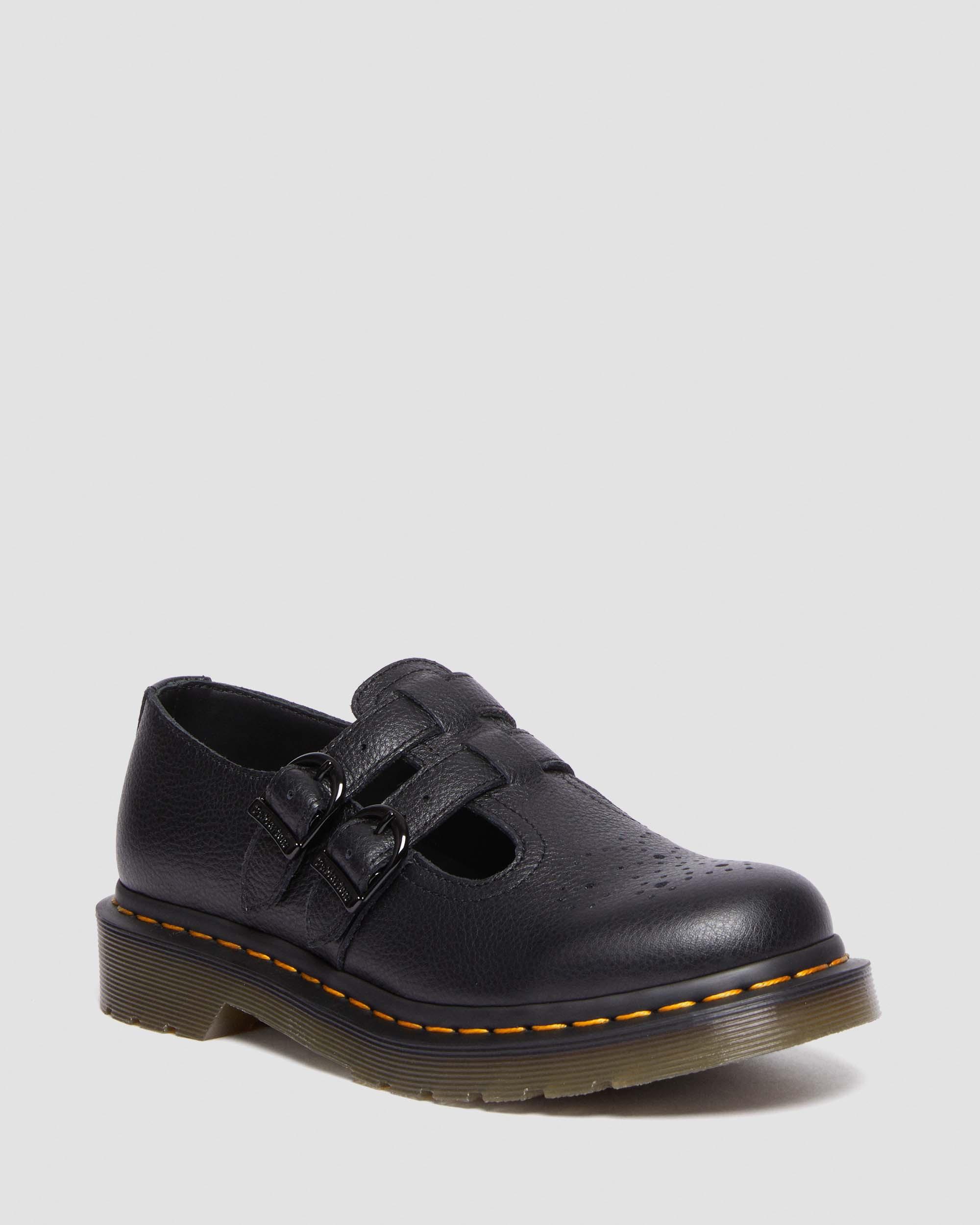 8065 Mary Jane Virginia Leren Schoenen in Zwart